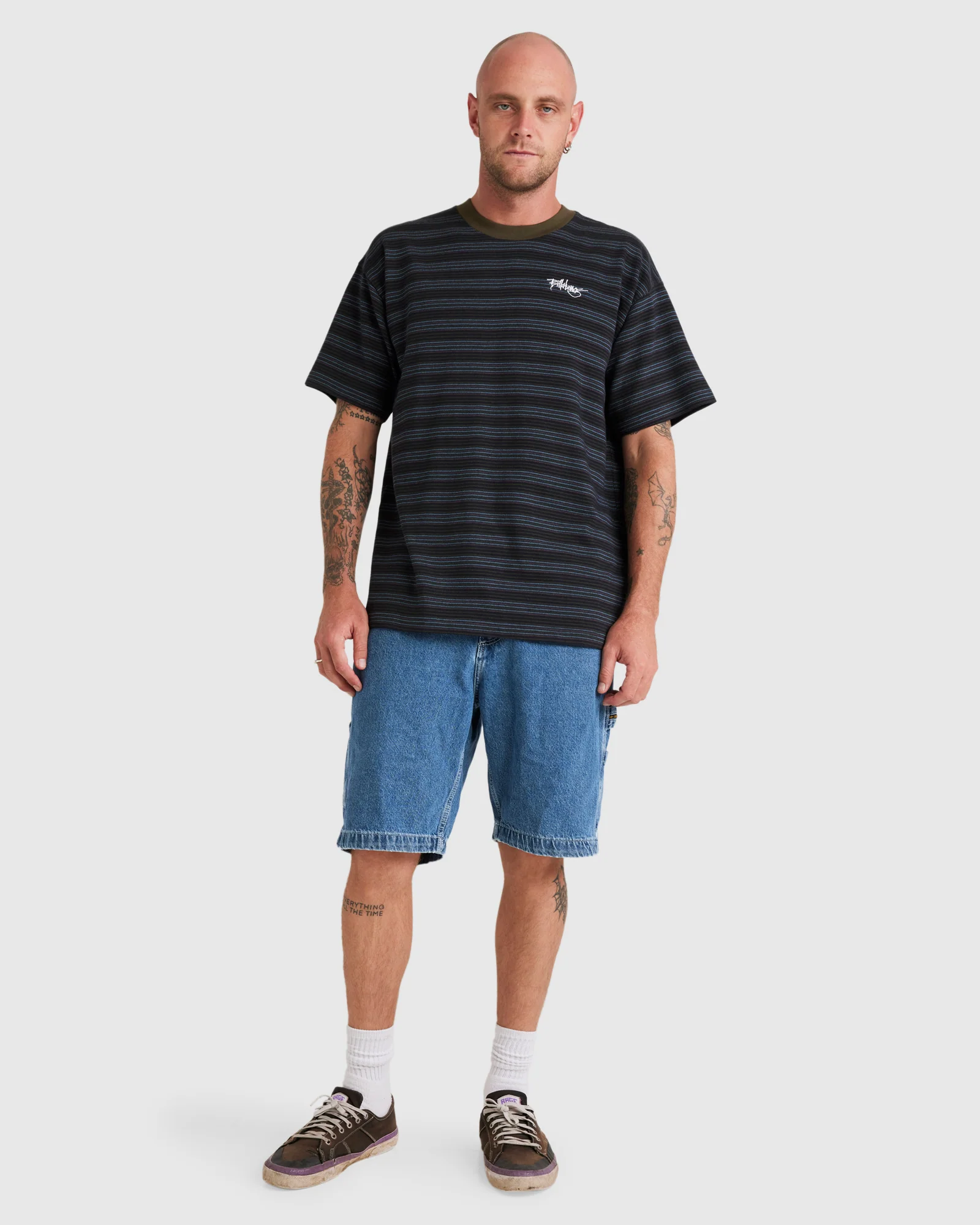 Mens Absense Stripe T-Shirt - Image 5
