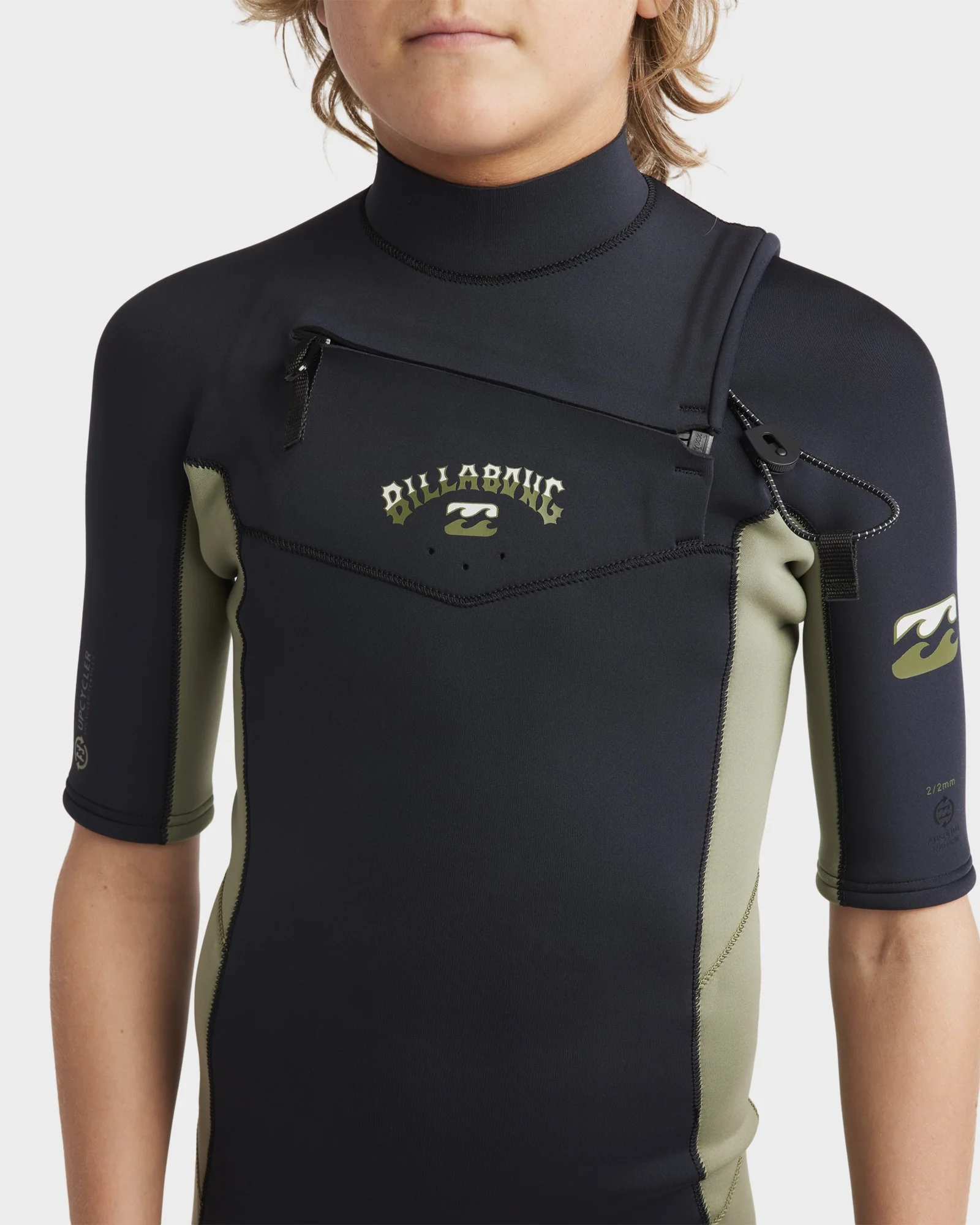 Boys 8-16 Absolute Natural Chest Zip Fullsuit - Image 9
