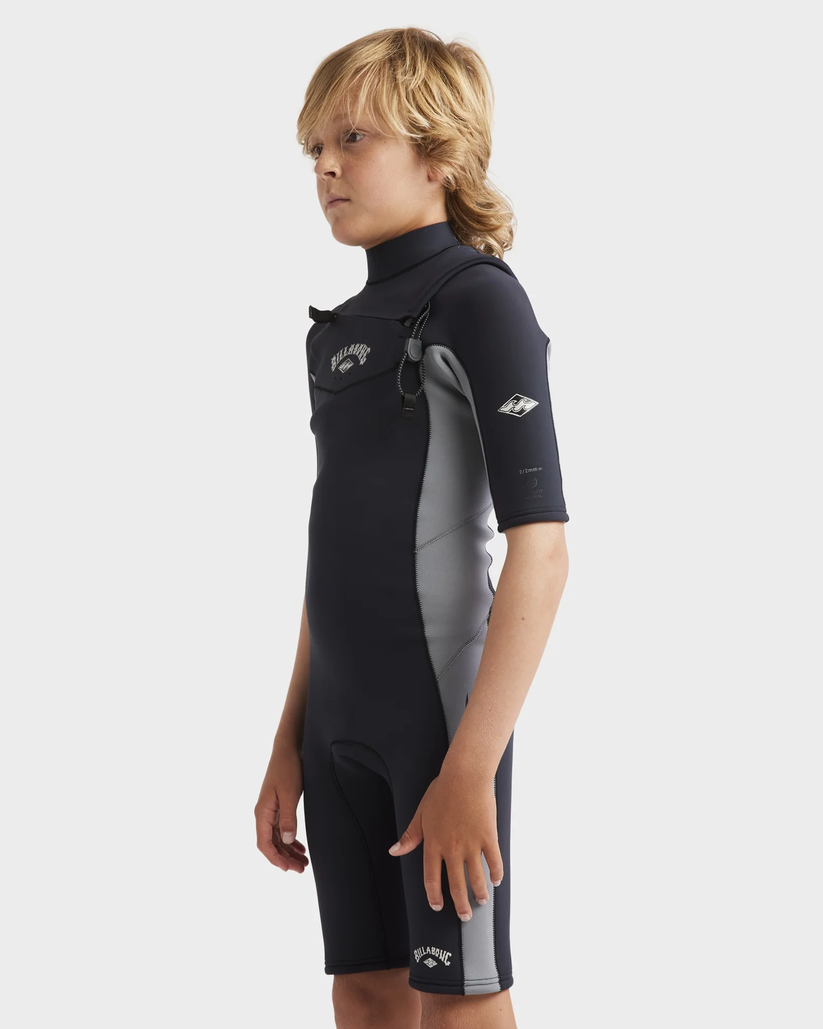 Boys 8-16 Absolute Natural Chest Zip Springsuit - Image 2