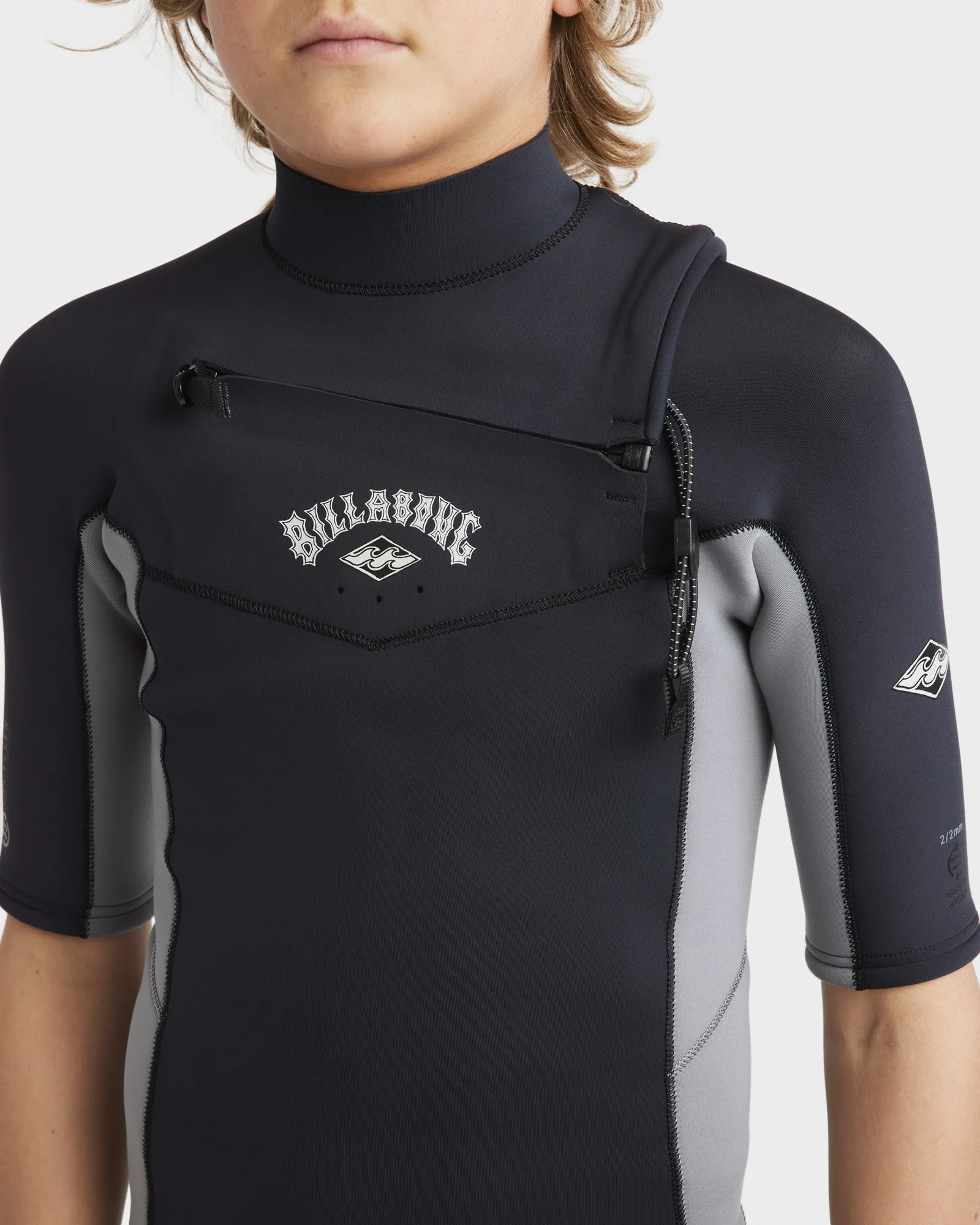 Boys 8-16 Absolute Natural Chest Zip Springsuit - Image 9