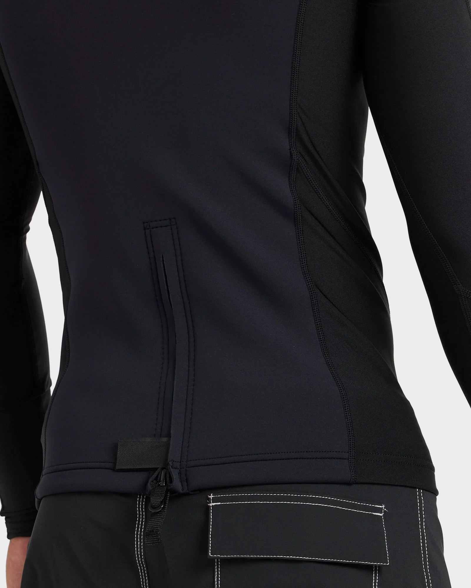 Mens Absolute Natural Poly Lite Hooded Wetsuit Jacket - Image 5