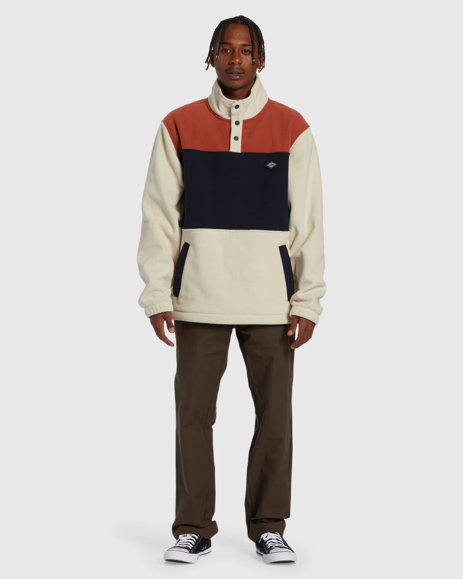 Mens A/Div Boundary Mock Snap Pullover - Image 5