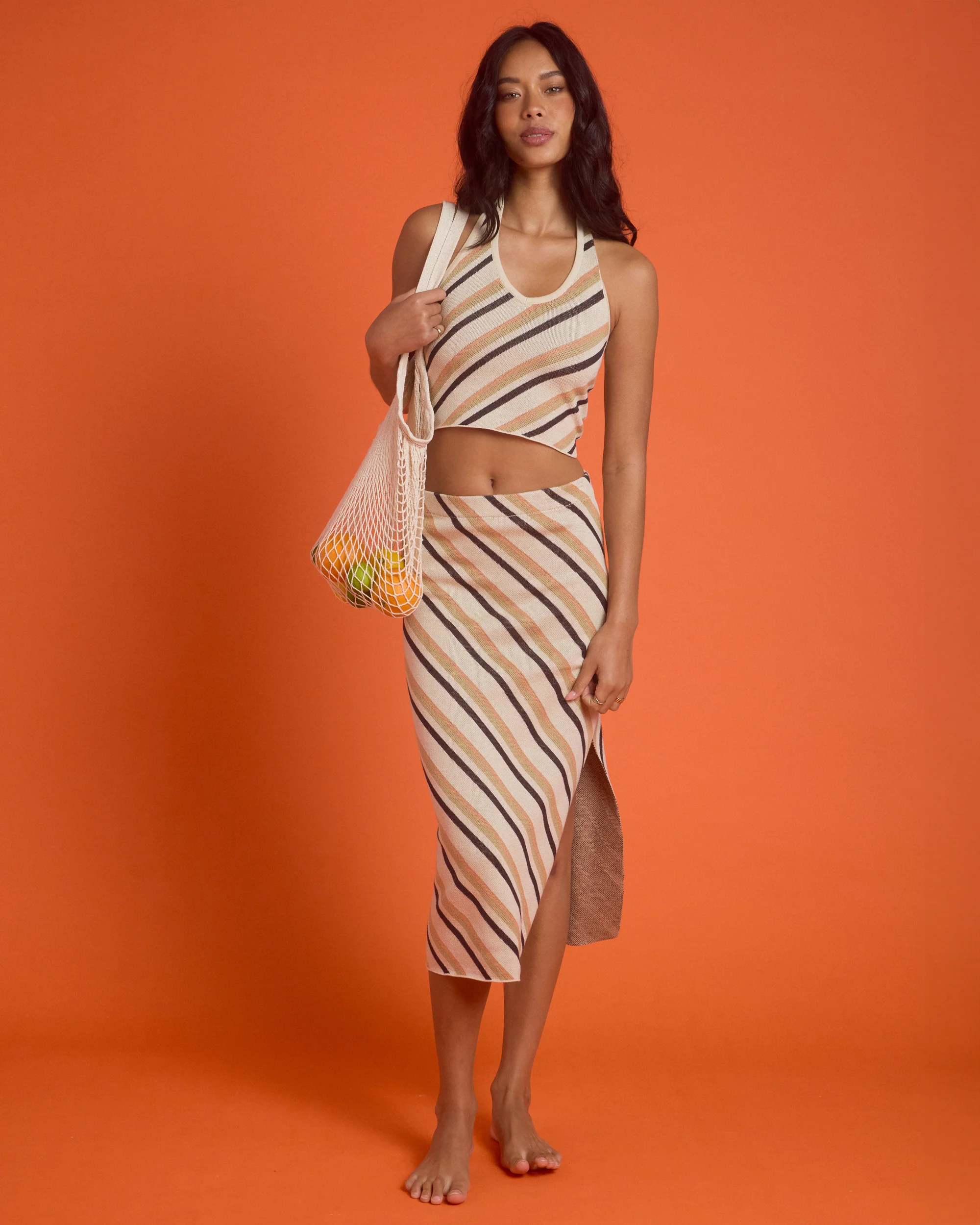 Womens All Out Sweater Midi Skirt