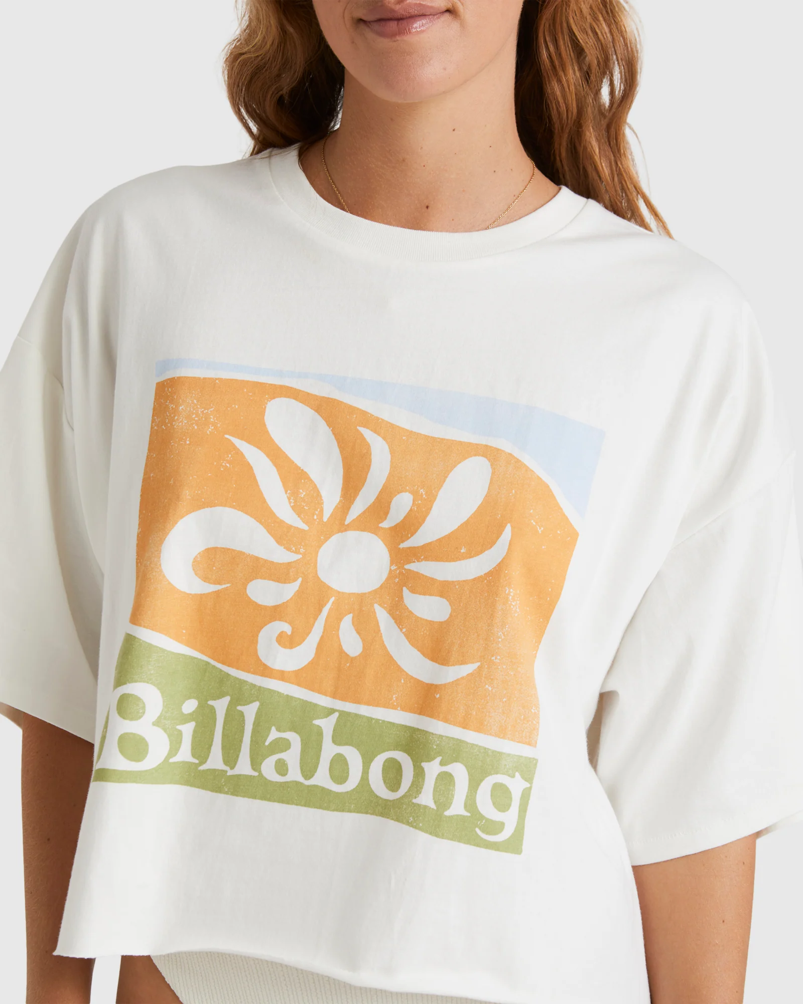 Womens Aloha Tides Crop T-Shirt - Image 4