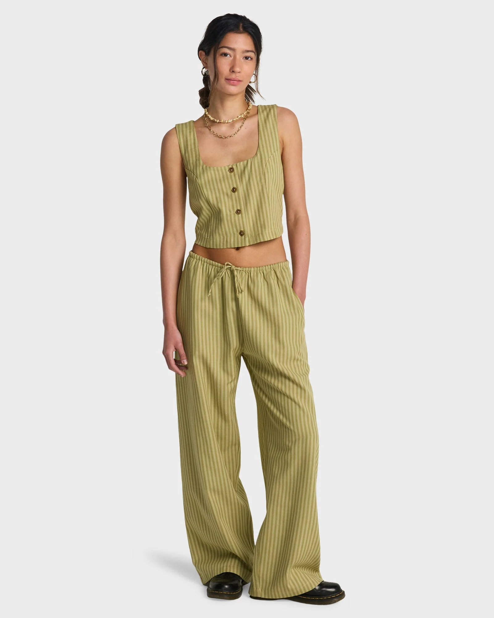 Womens Another Wave Elastic Waist Pants - Image 2