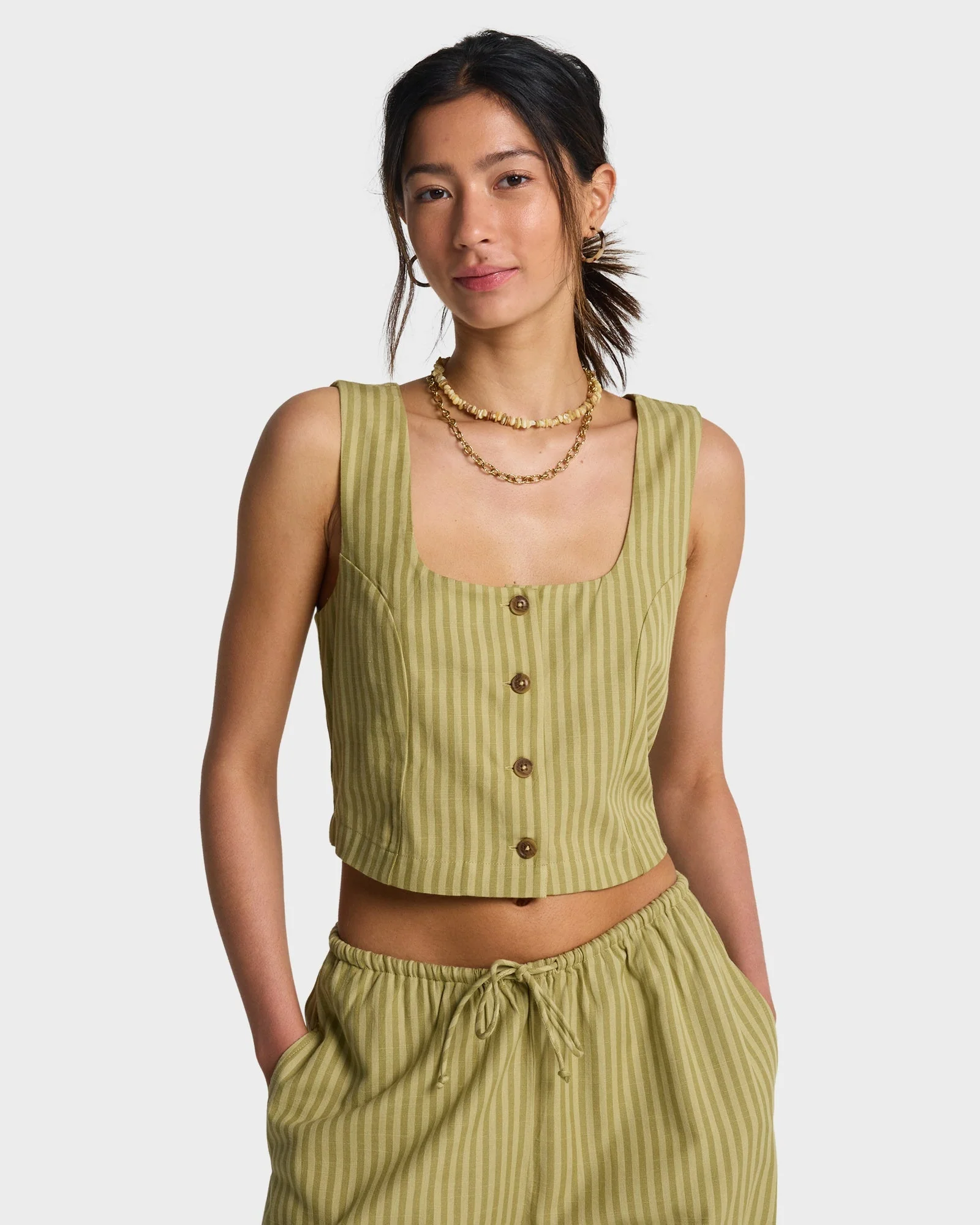 Womens Another Wave Woven Tank Top - Image 2