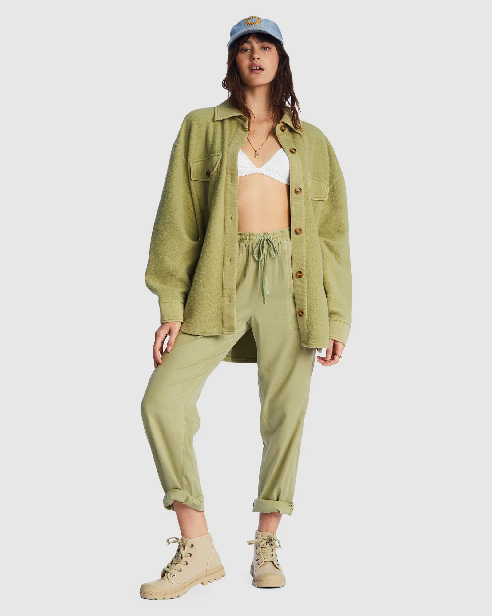 Womens Any Time Button Through Shacket - Image 4