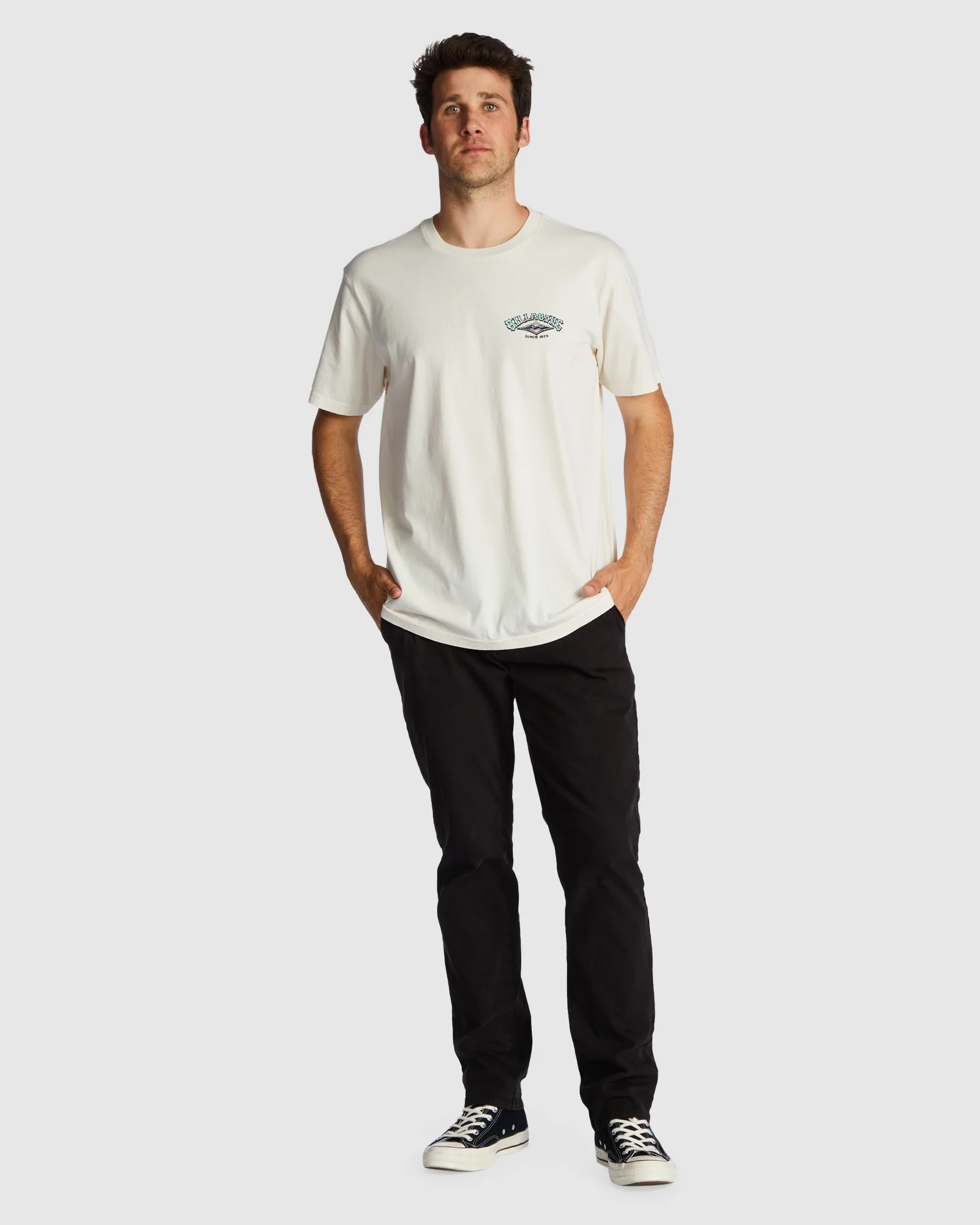 Mens Arch Wave Washed T-Shirt - Image 5