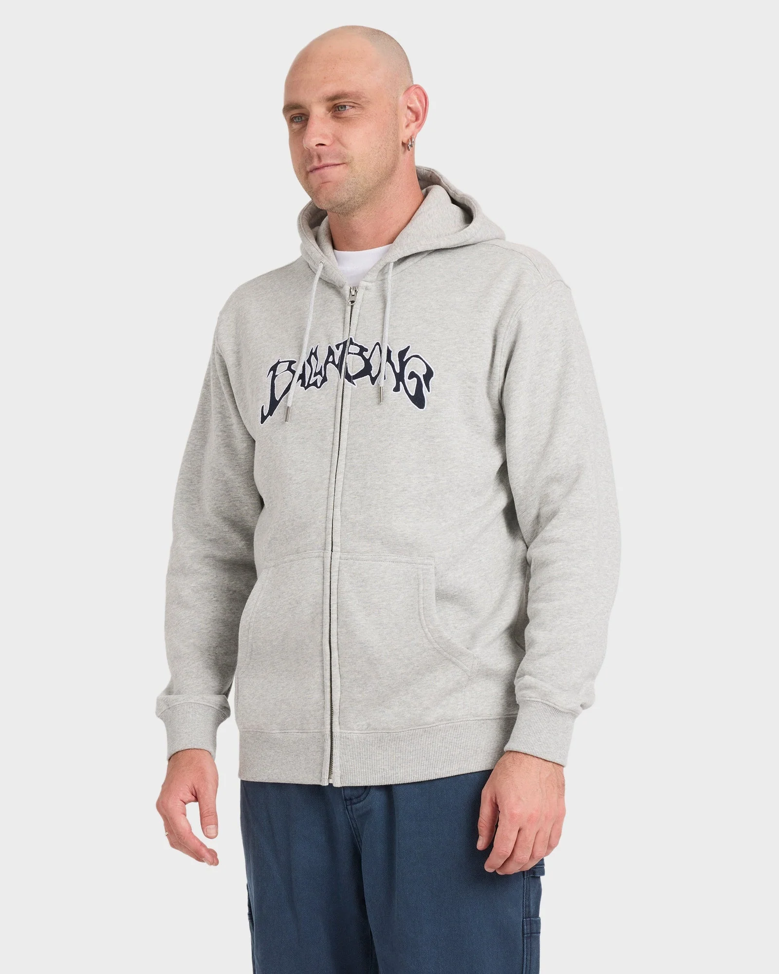 Mens Bad Dog Arch Zip Up Hoodie - Image 3