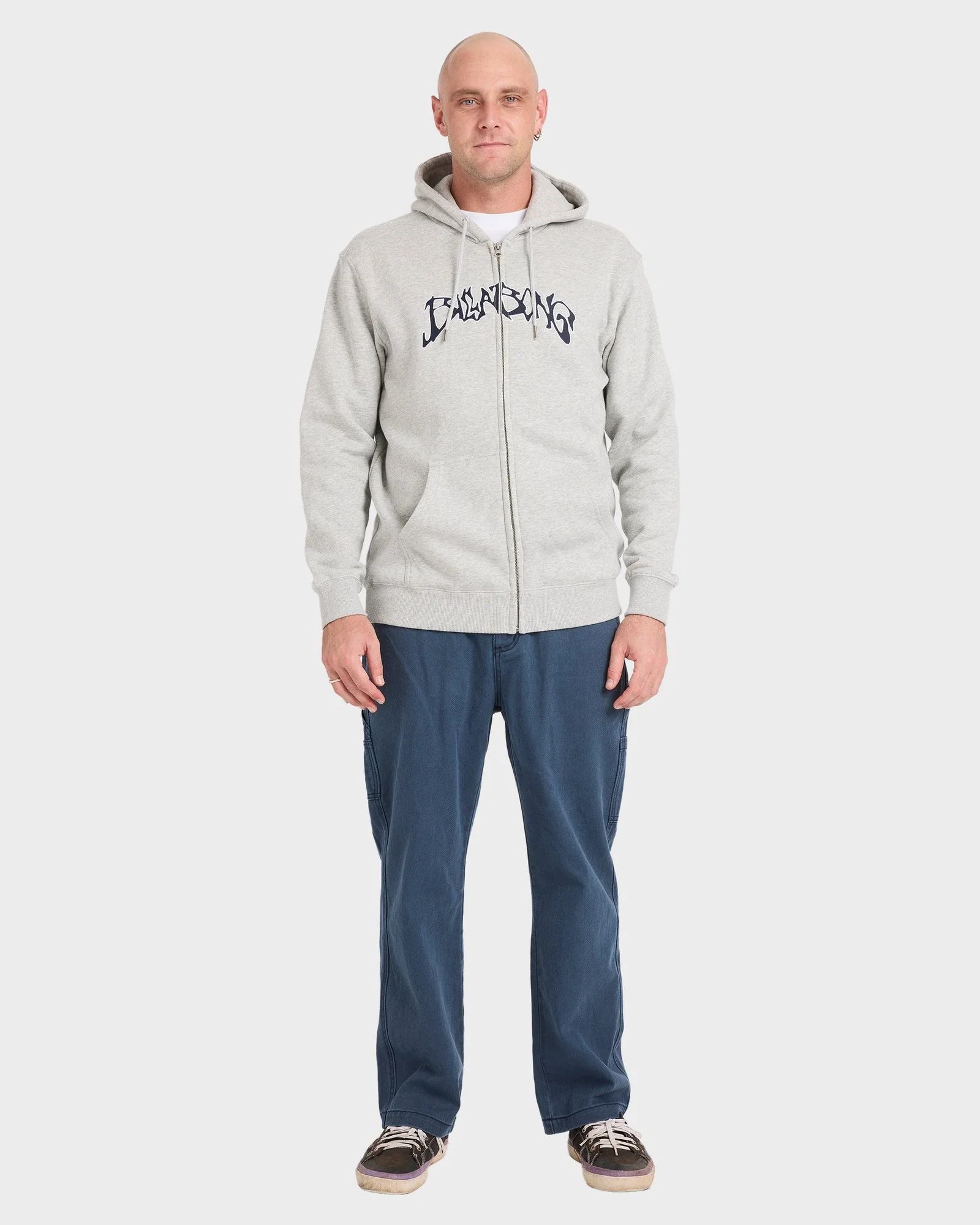 Mens Bad Dog Arch Zip Up Hoodie - Image 5