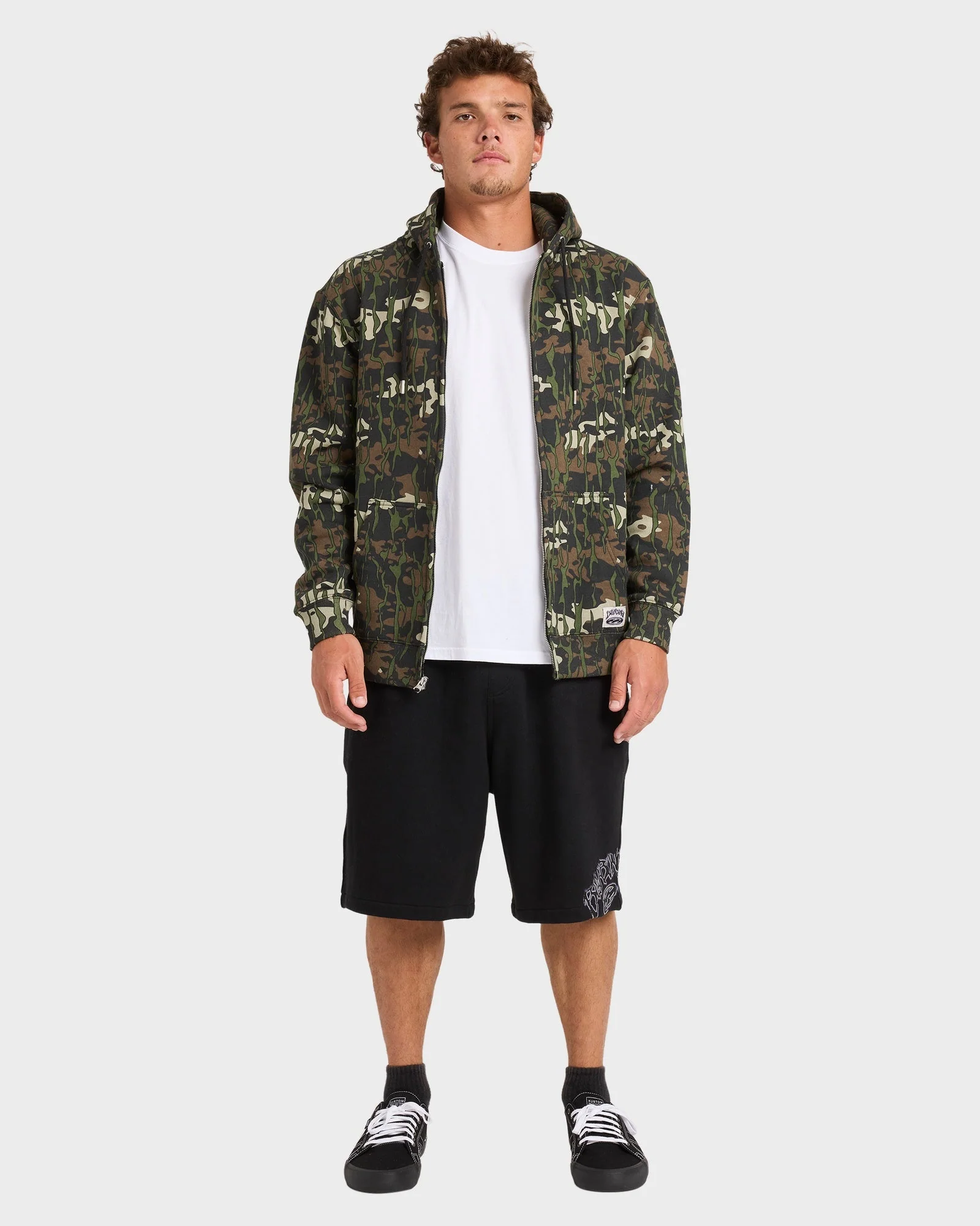 Mens Bad Dog Fleece Walkshorts - Image 5