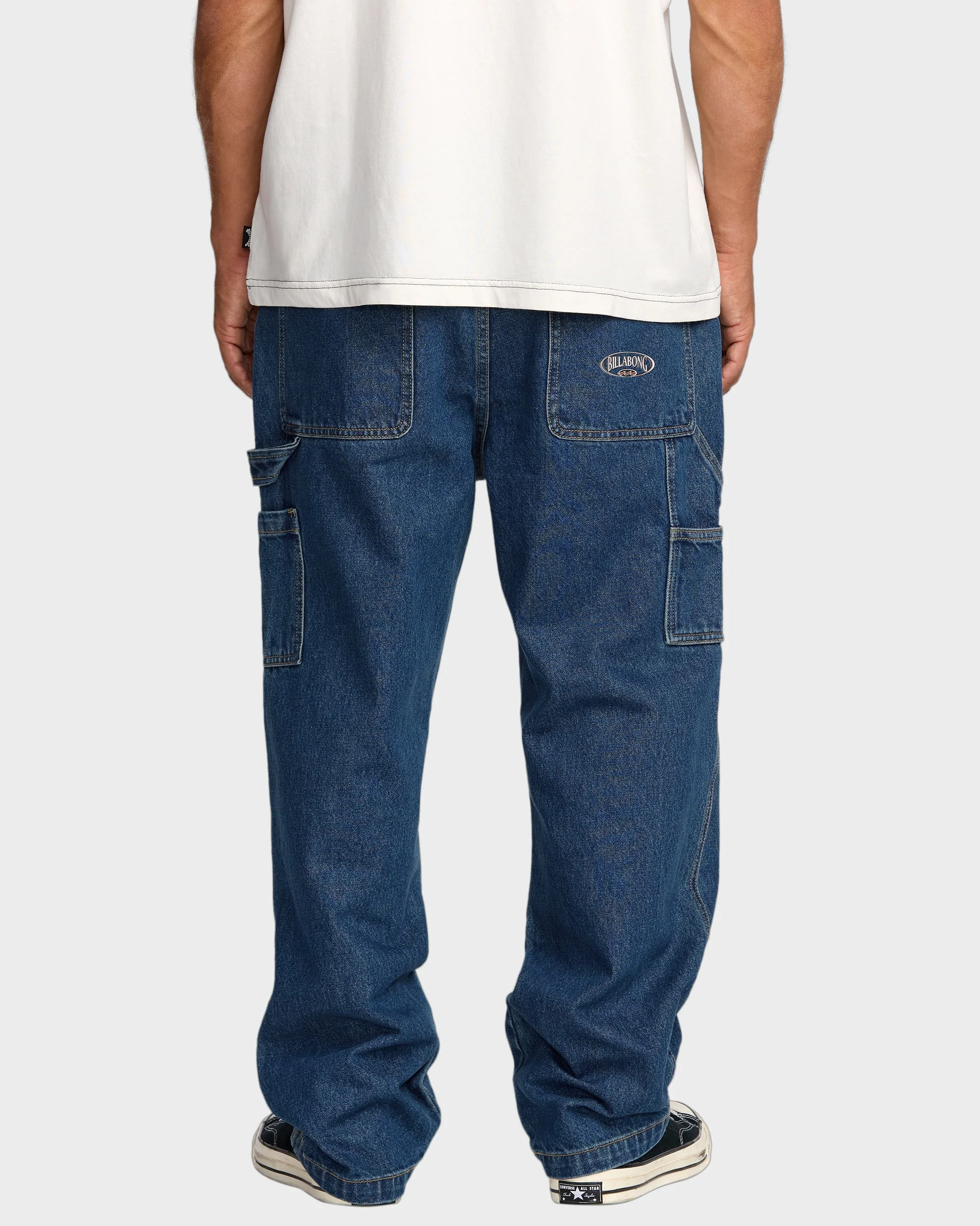 Mens Bad Dog Workwear Denim Pants - Image 2