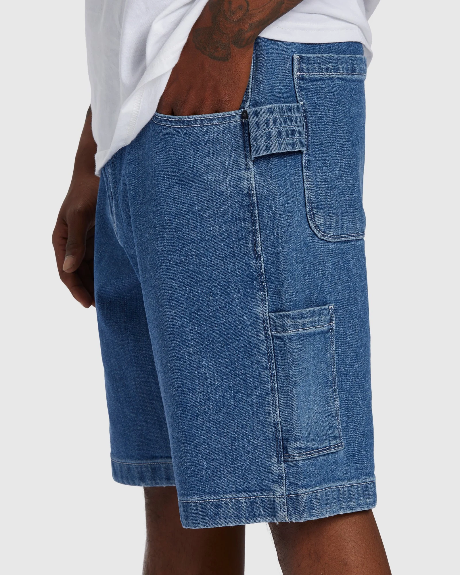 Mens Bad Dog Workwear 21" Shorts - Image 4