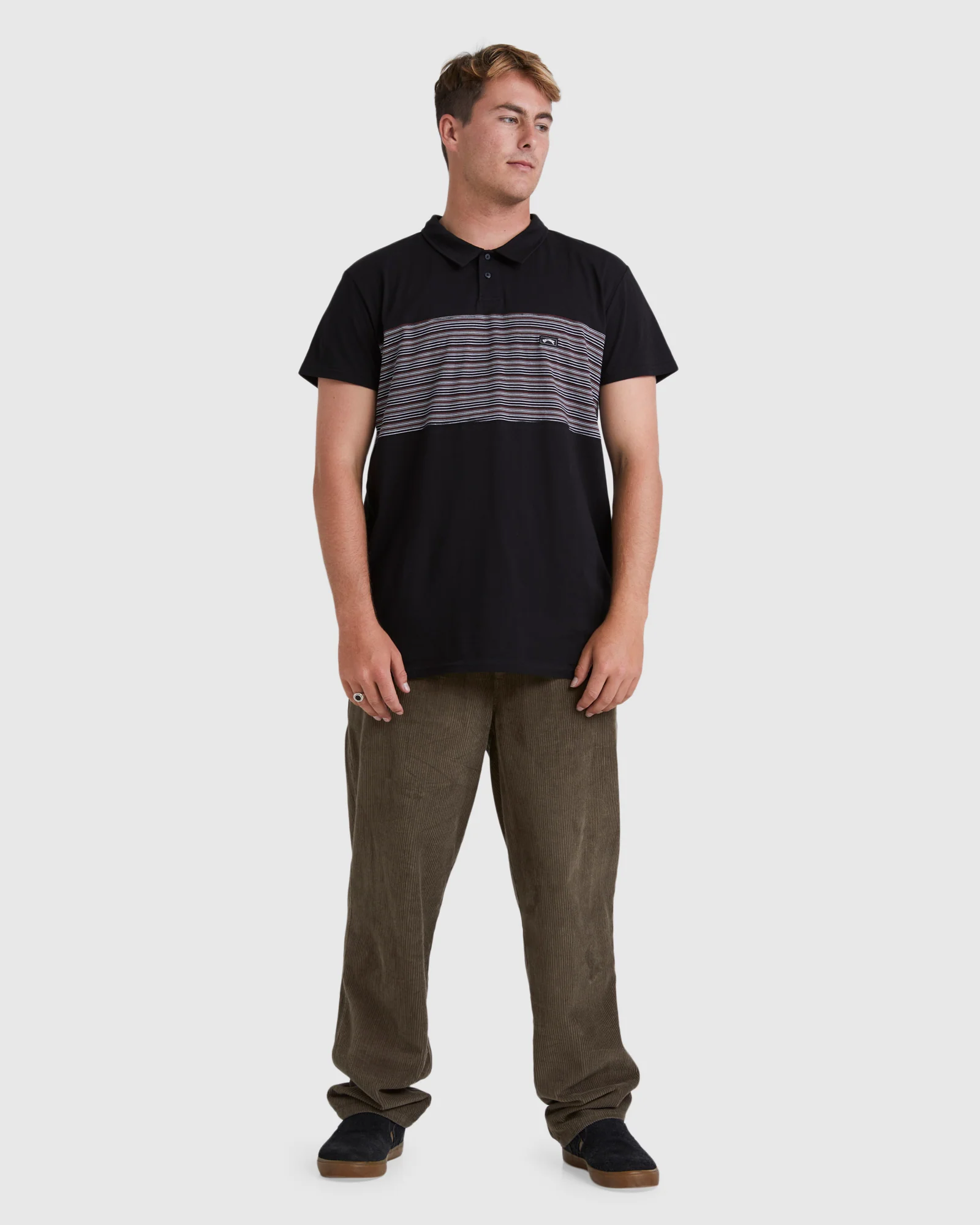 Mens Banded Die Cut Polo Shirt - Image 5