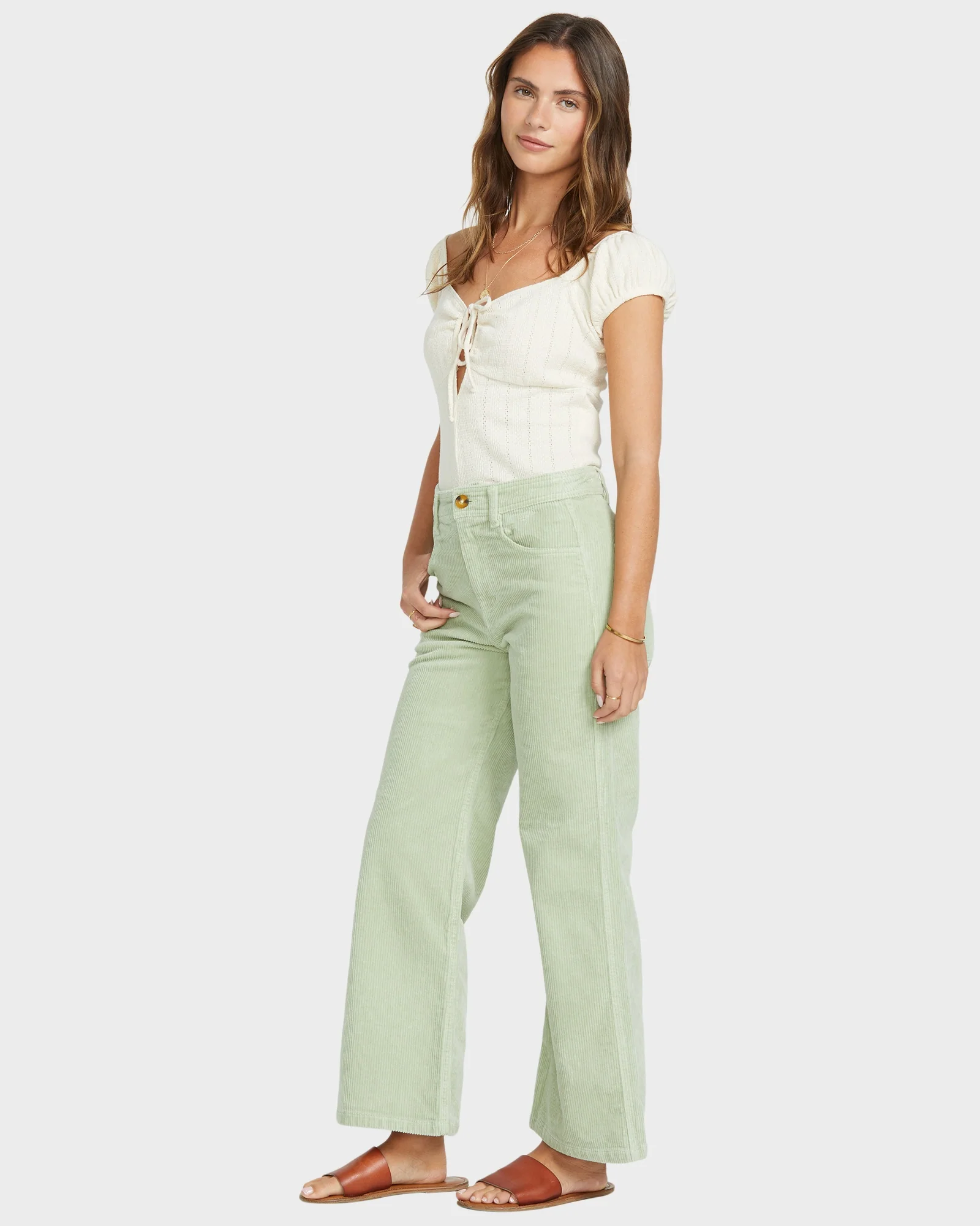 Womens Be Free Corduroy Pants - Image 2