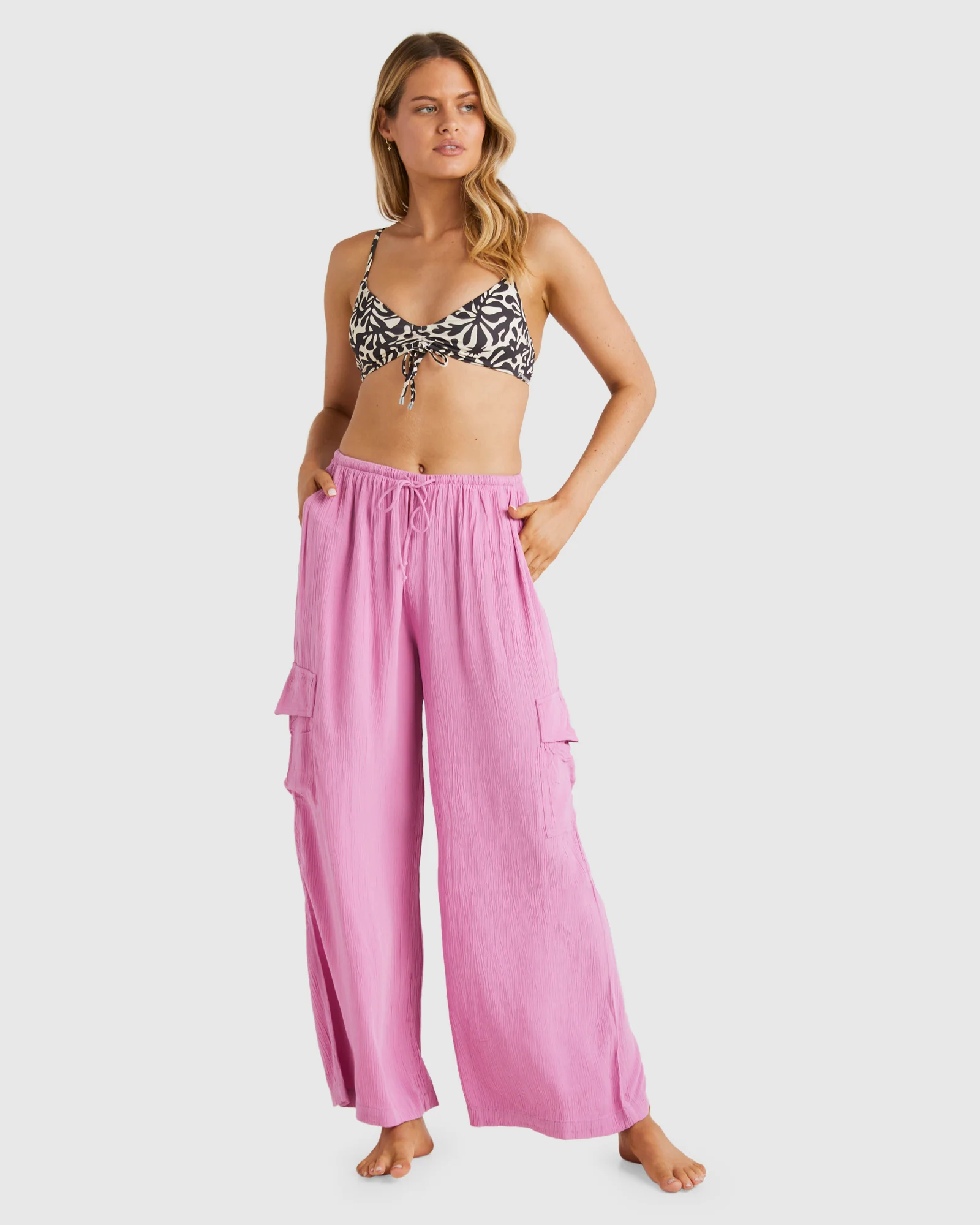 Womens Beach Babe Cargo Pants - Image 5