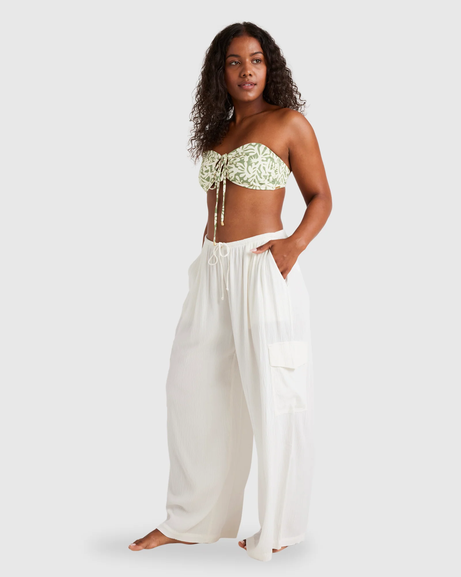 Womens Beach Babe Cargo Pants - Image 2