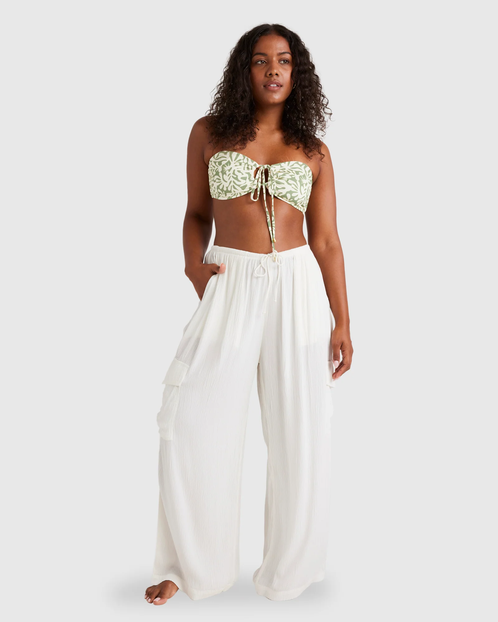 Womens Beach Babe Cargo Pants - Image 5