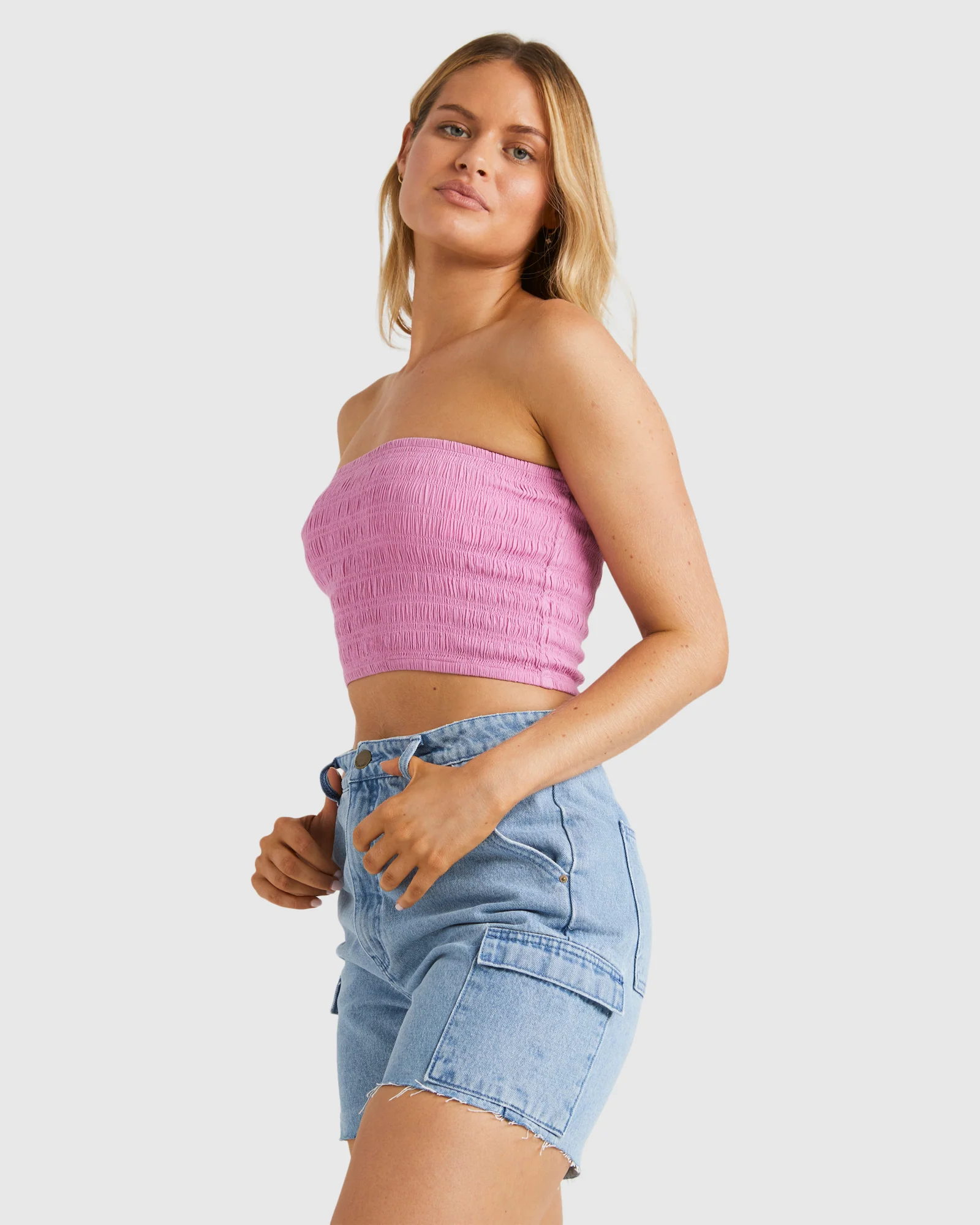 Womens Beach Babe Crop Top - Image 2