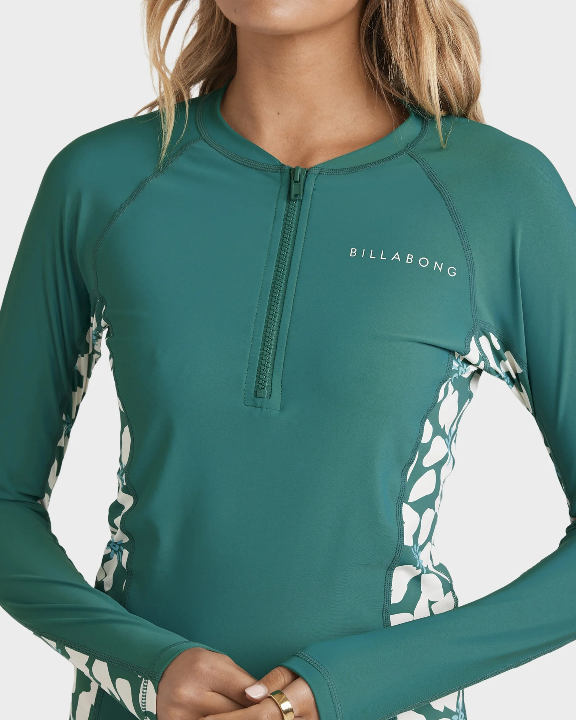 Womens Belong Together Reef Break Long Sleeve Rash Vest - Image 3