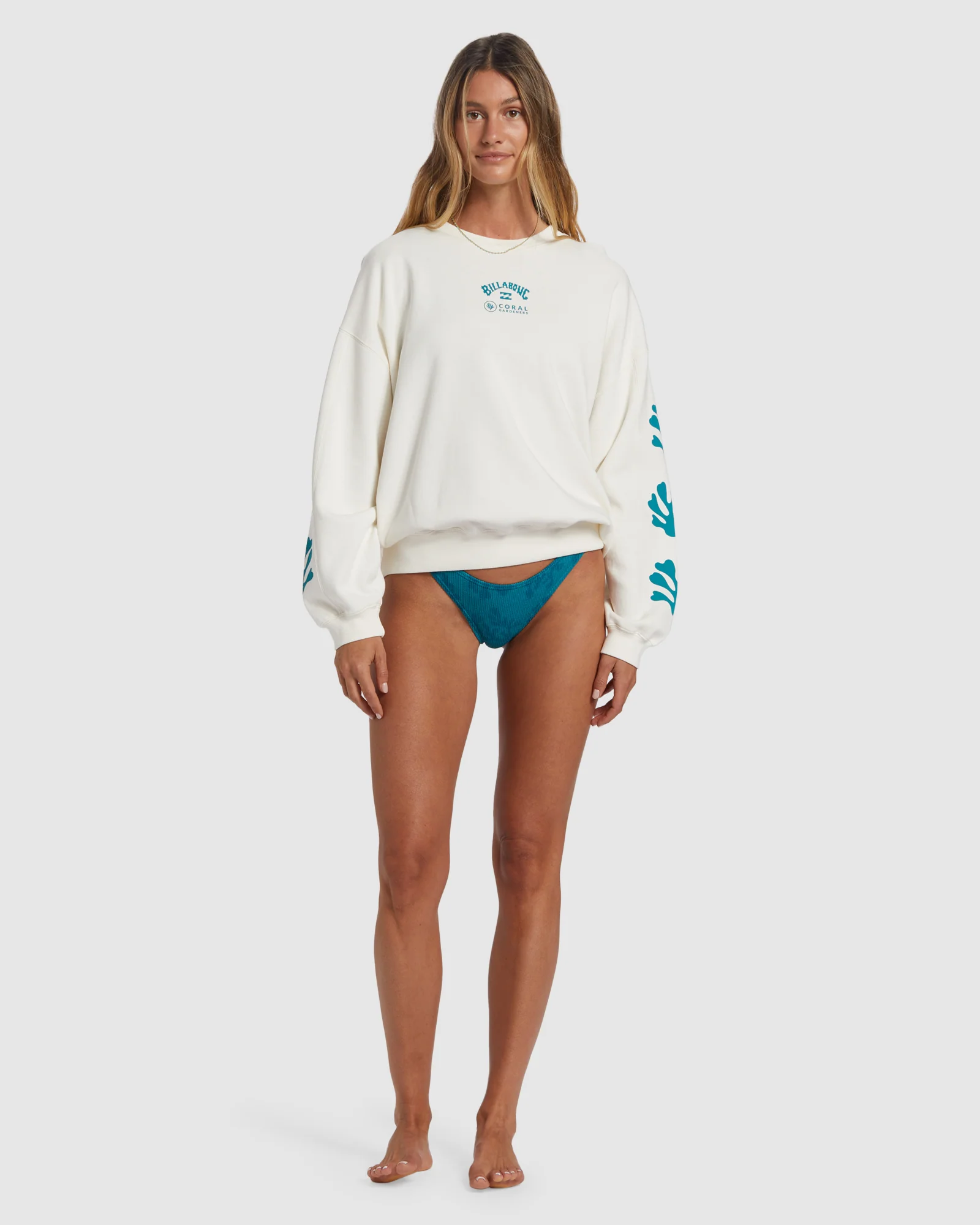 Womens Beyond The Reef Crew Neck - Image 5