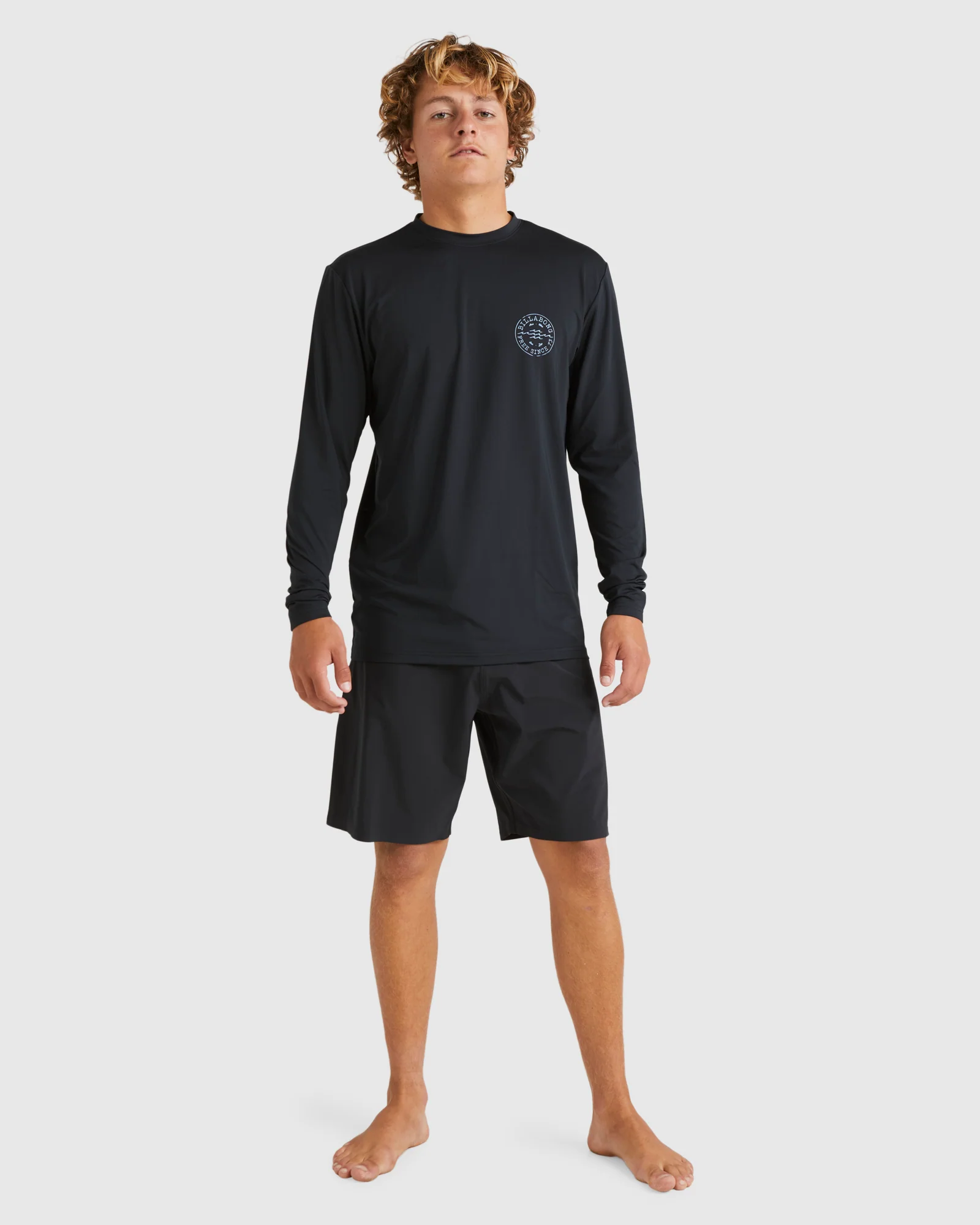 Mens Big Wave Daz Long Sleeve Long Sleeve Rash Vest - Image 5