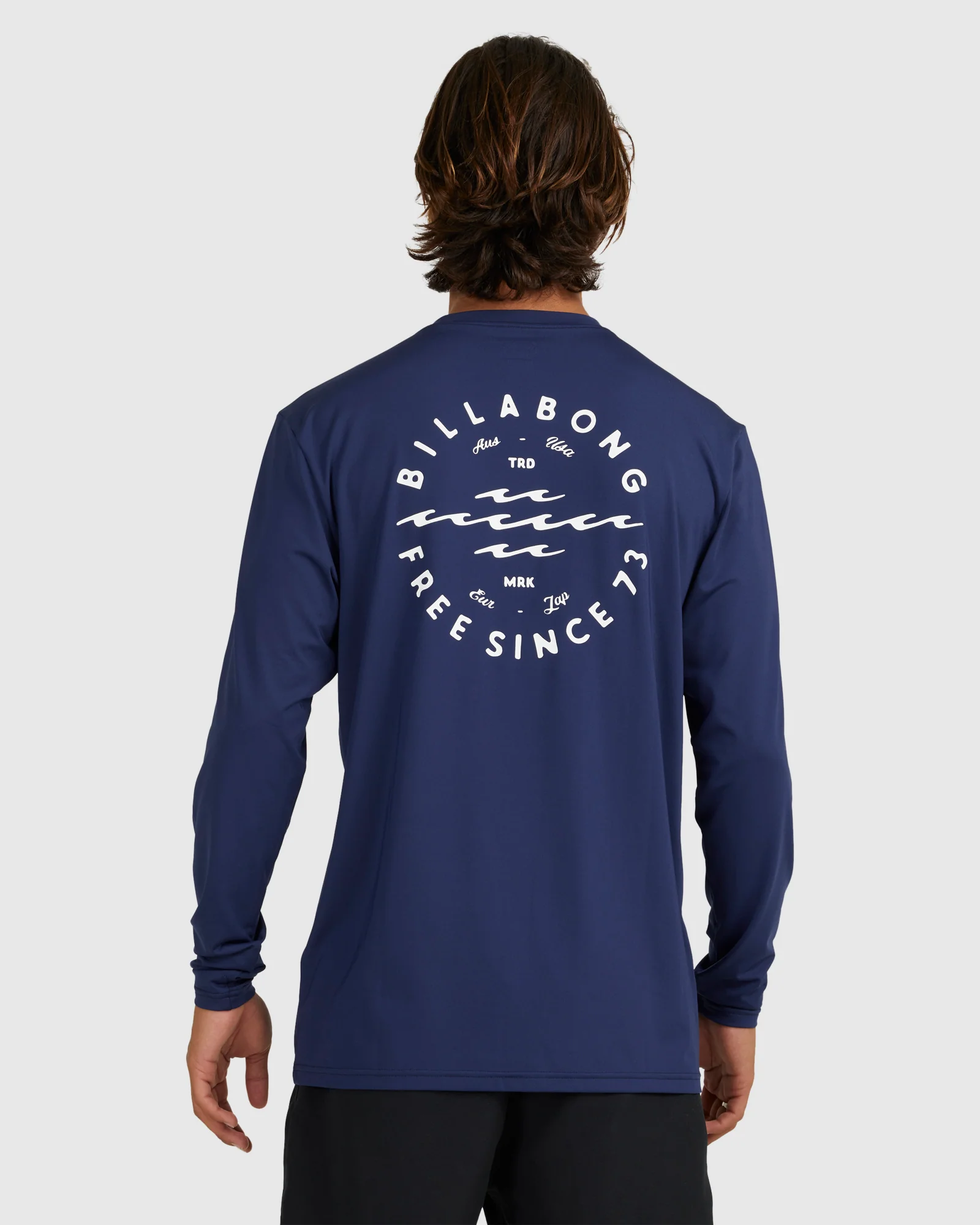 Mens Big Wave Daz Long Sleeve Rash Vest - Image 2