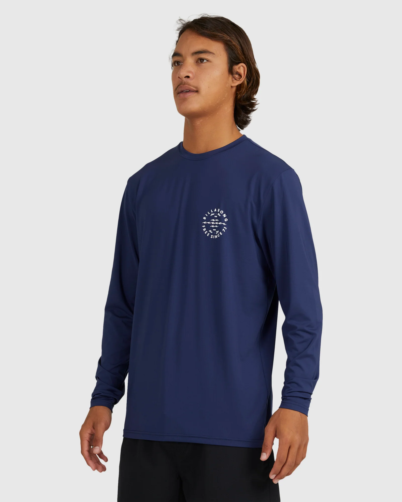 Mens Big Wave Daz Long Sleeve Rash Vest - Image 3
