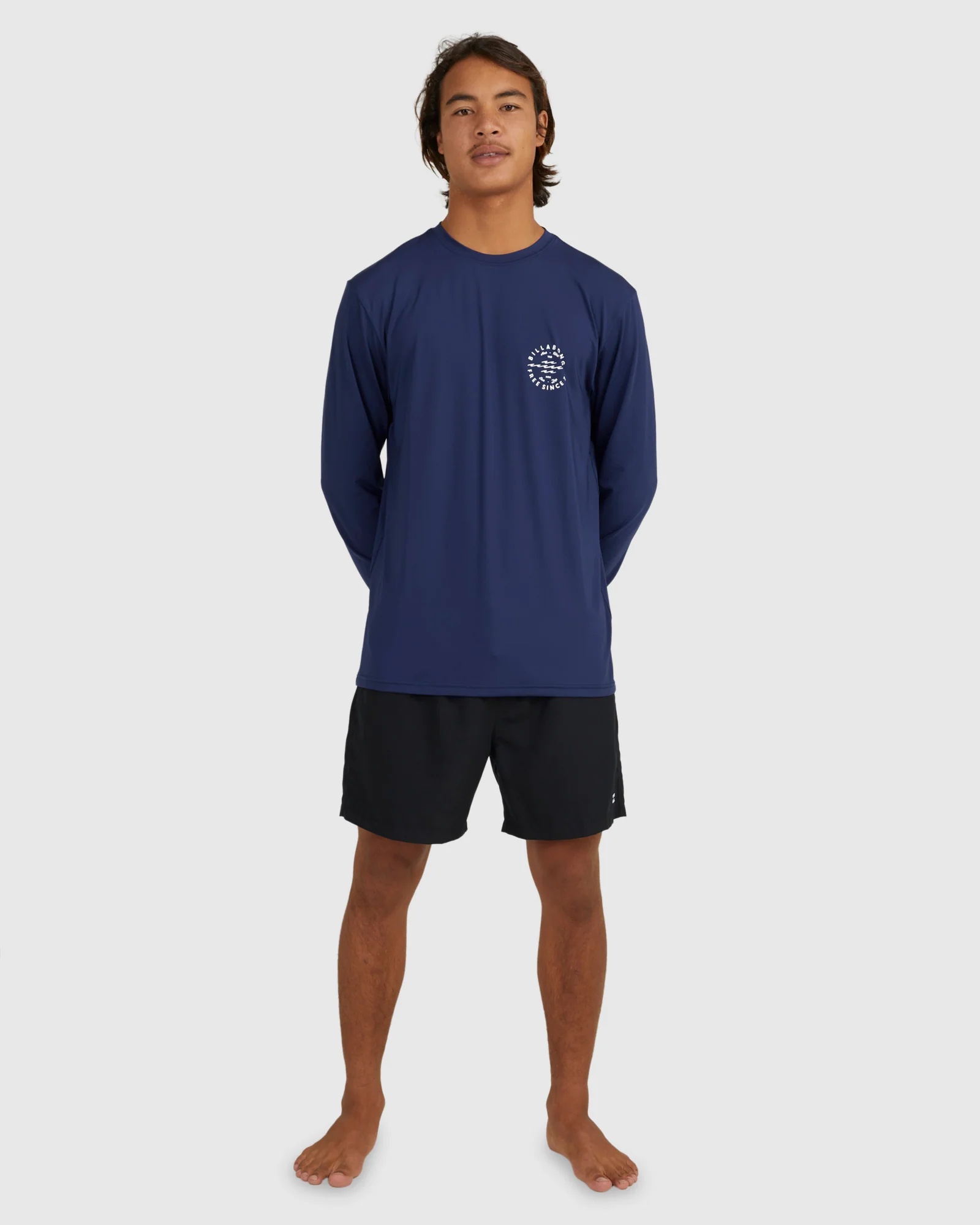 Mens Big Wave Daz Long Sleeve Rash Vest - Image 5