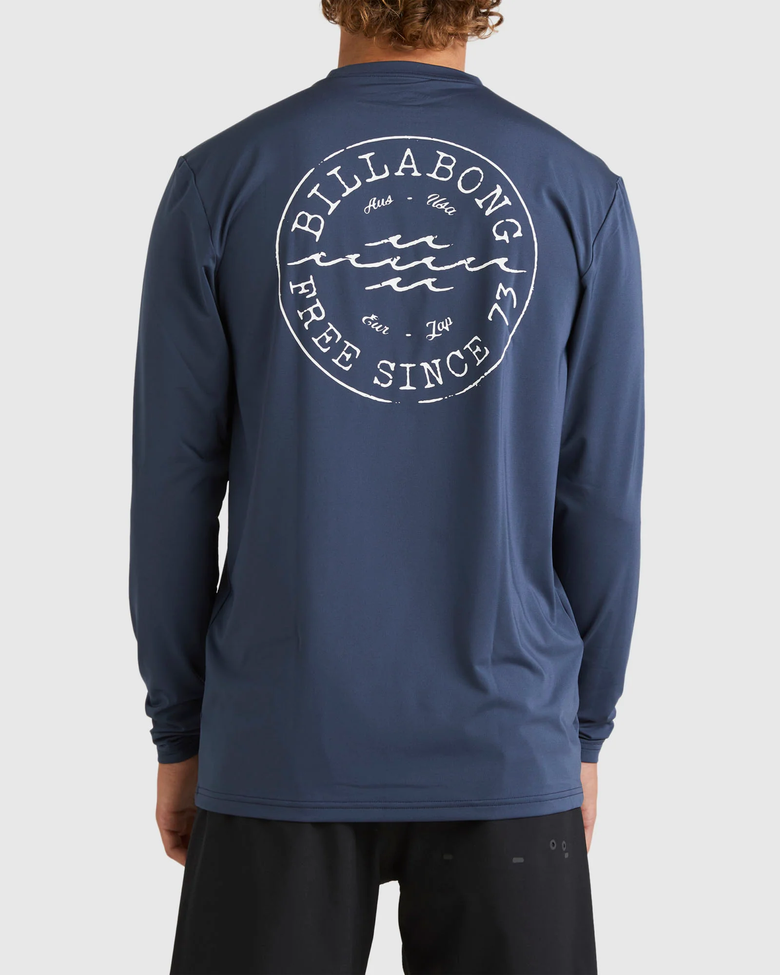 Mens Big Wave Daz Long Sleeve Rash Vest - Image 3