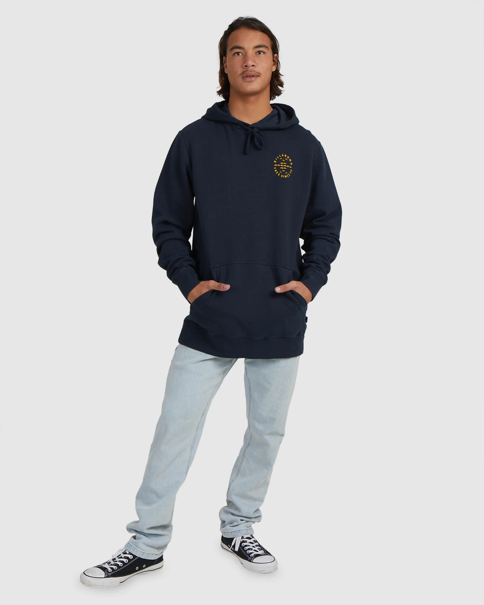Mens Big Wave Daz Pullover Hoodie - Image 5