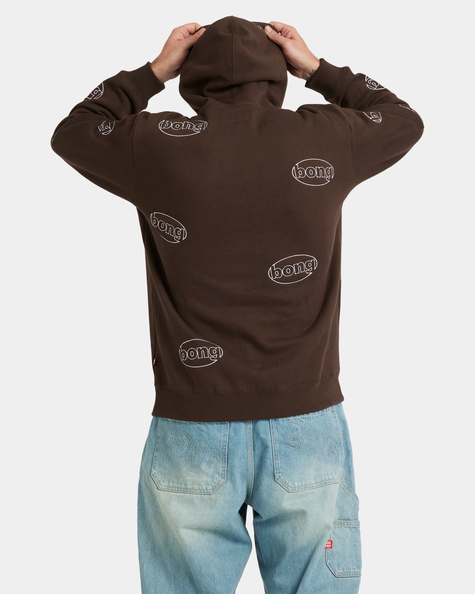 Mens Bong All Over Pullover Hoodie - Image 4