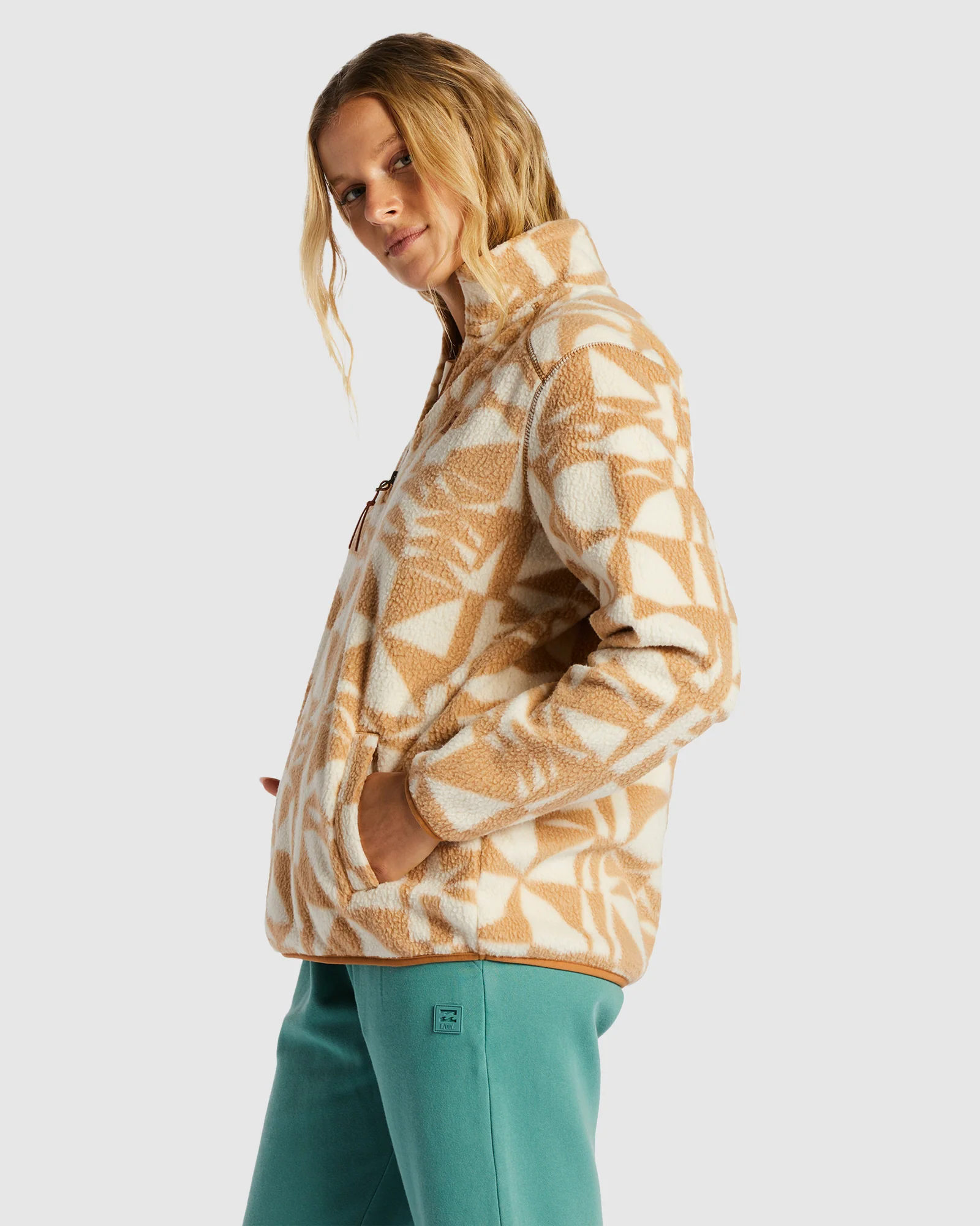 Womens Boundary Half Zip Fleece Pullover - Image 2