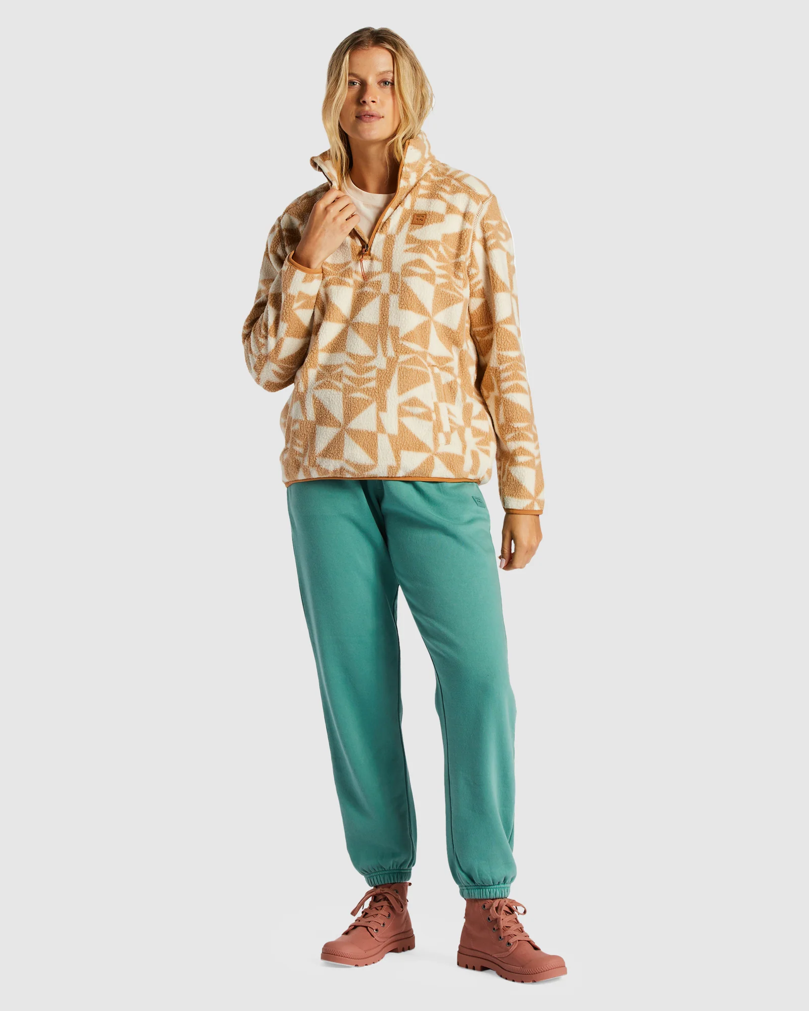 Womens Boundary Half Zip Fleece Pullover - Image 5