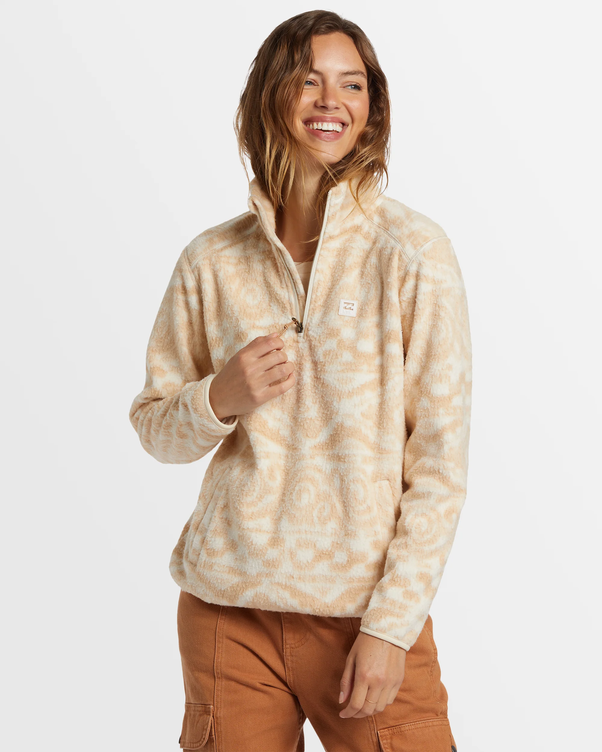 Womens Boundary Half Zip Fleece Pullover