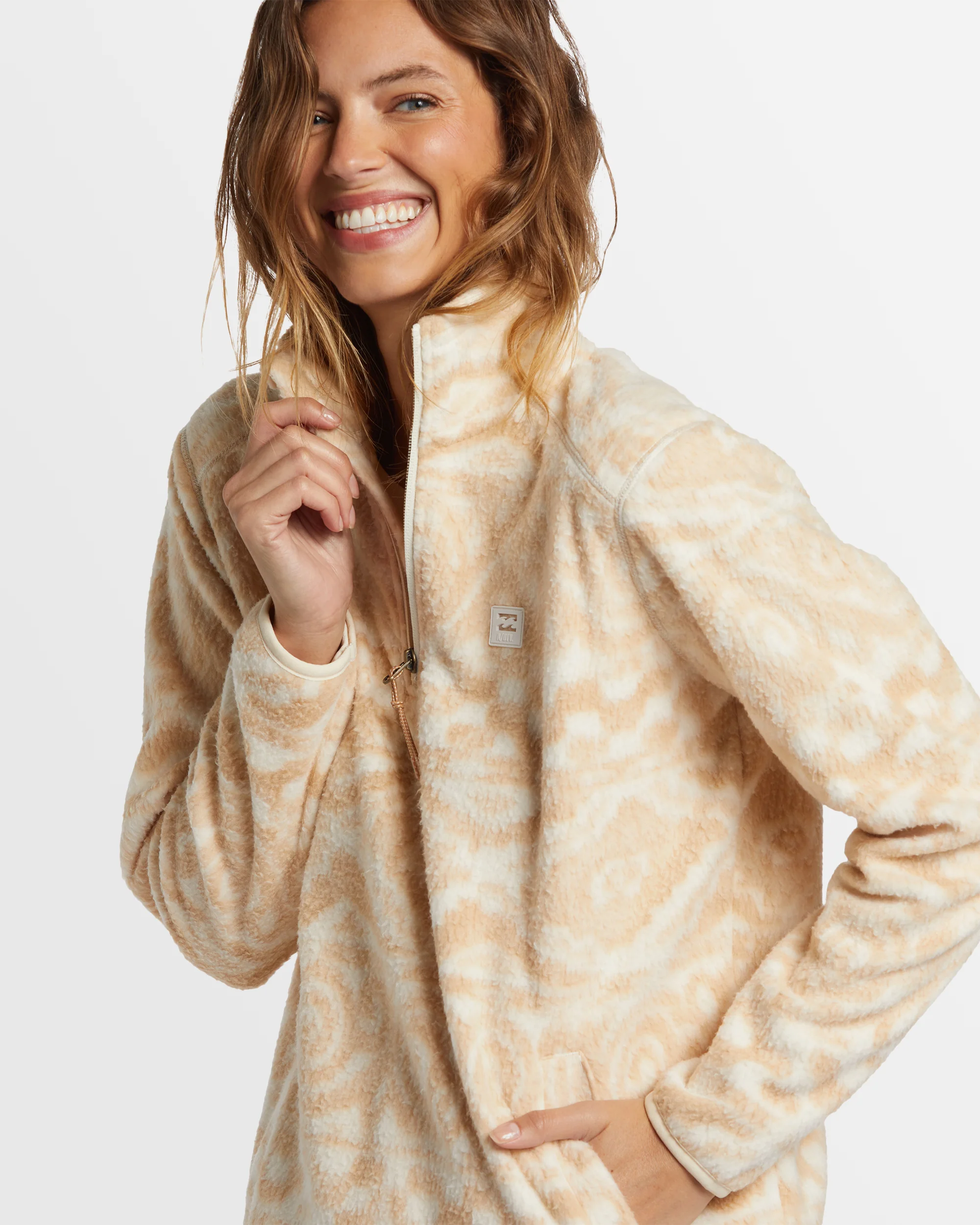 Womens Boundary Half Zip Fleece Pullover - Image 3