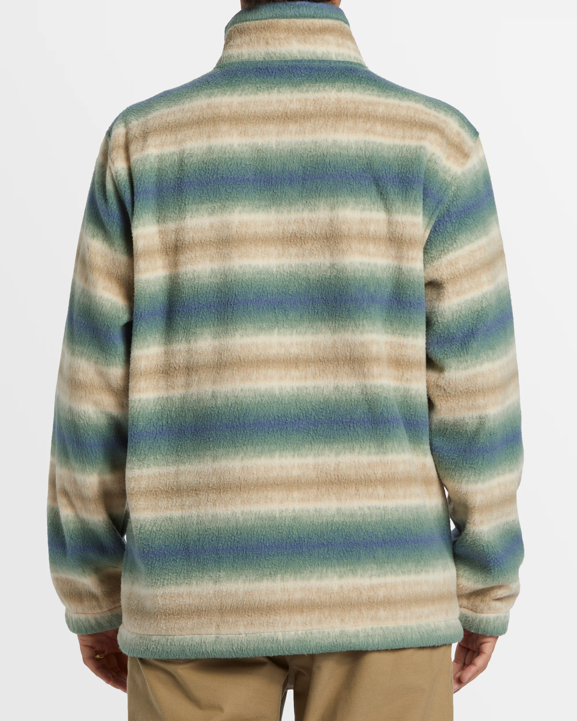 Mens Boundary Mock Neck Fleece Pullover - Image 3