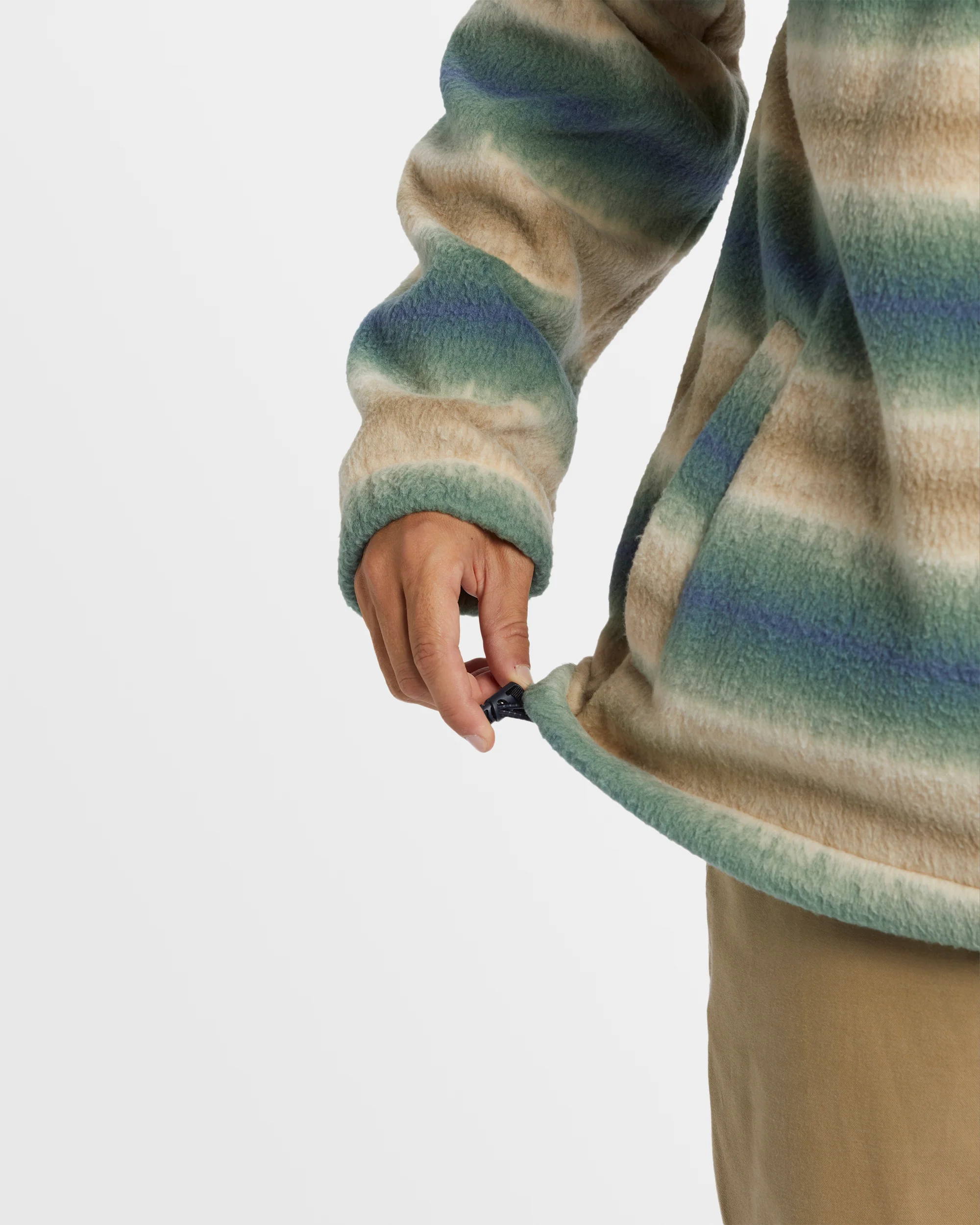 Mens Boundary Mock Neck Fleece Pullover - Image 6