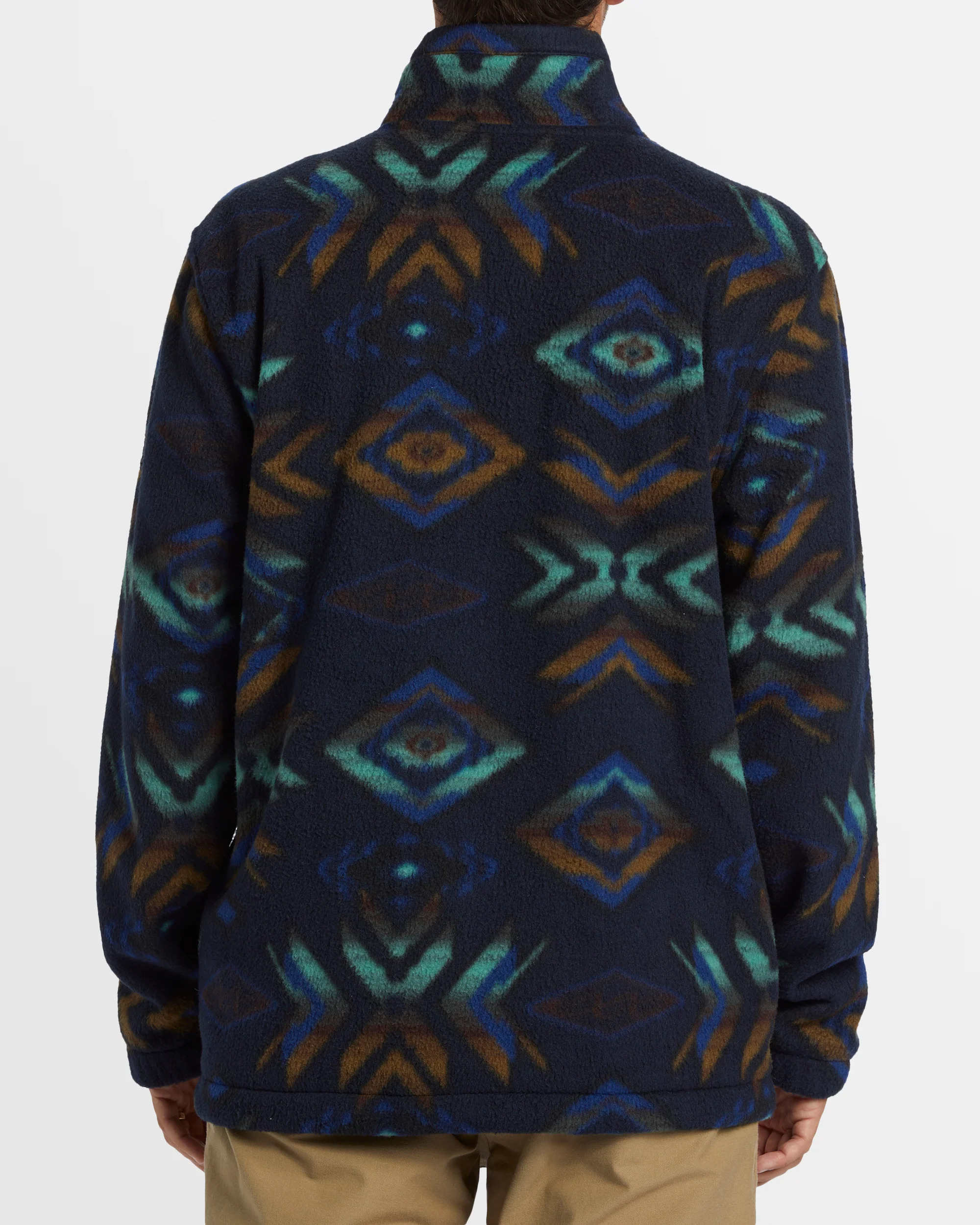 Mens Boundary Mock Neck Fleece Pullover - Image 3