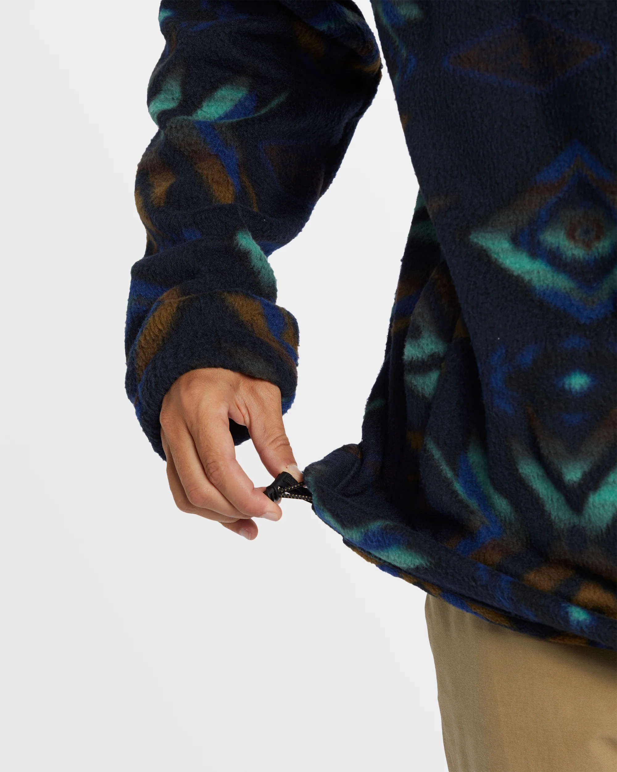 Mens Boundary Mock Neck Fleece Pullover - Image 6