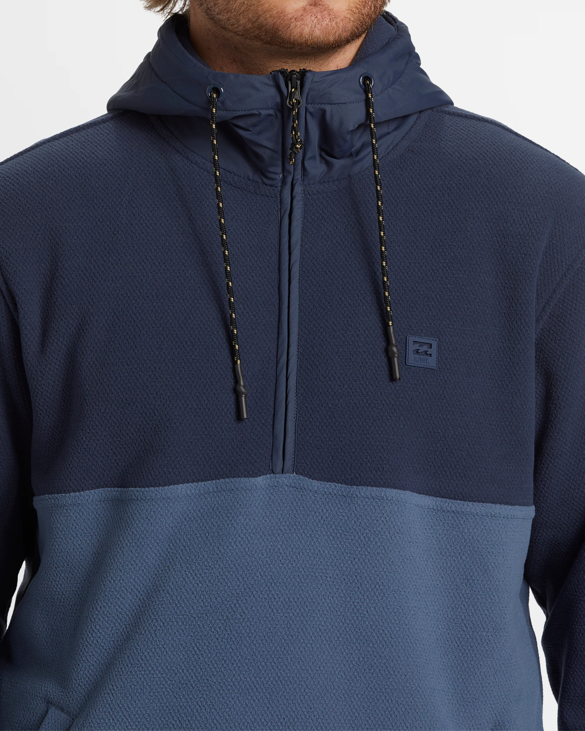 Mens A/Div Boundary Hooded Half Zip Fleece Pullover - Image 5