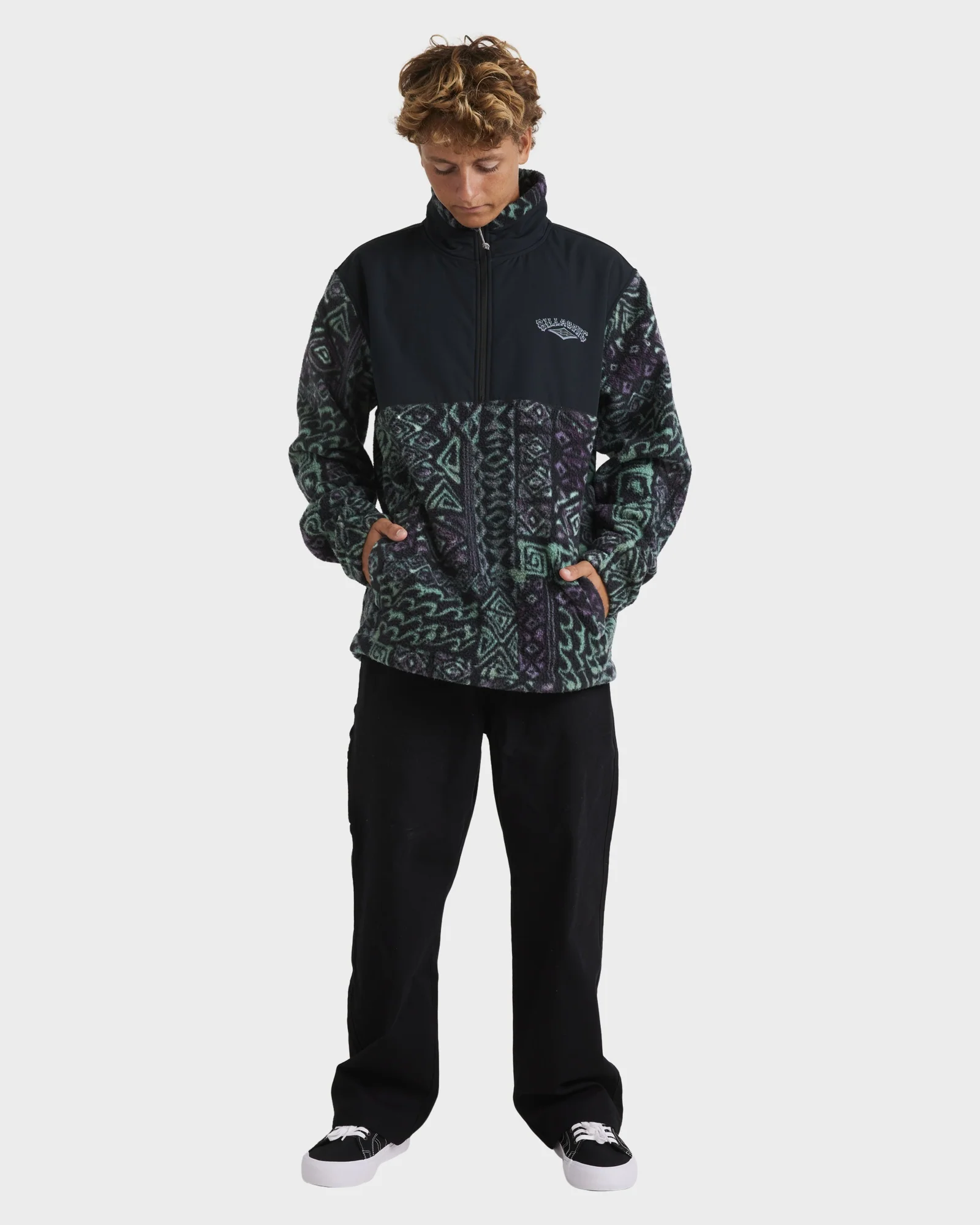 Mens Boundary Re-Issue Half Zip Fleece Pullover - Image 5