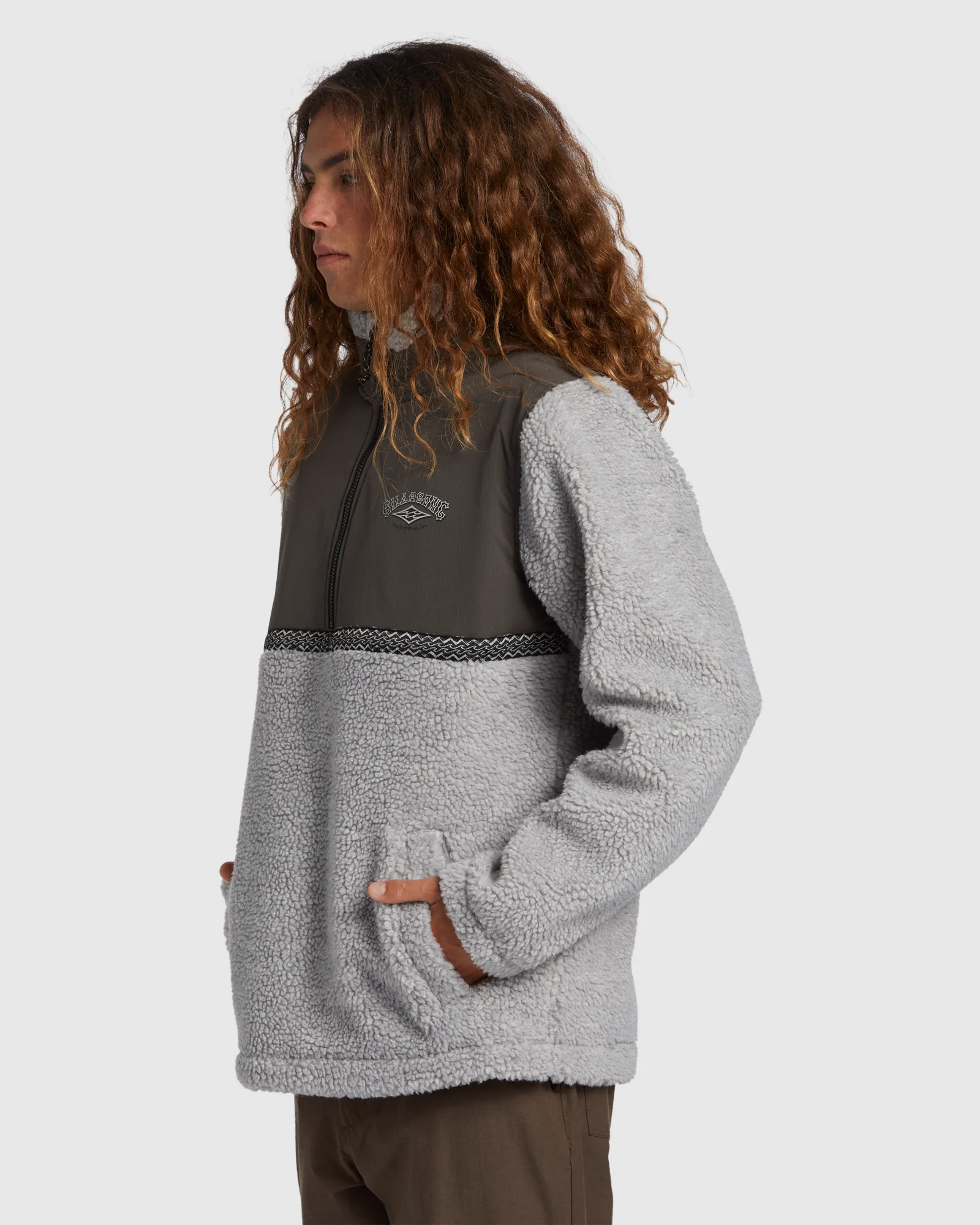 Mens A/Div Boundary Re-It-Shirtue Mock Neck Fleece Pullover - Image 2