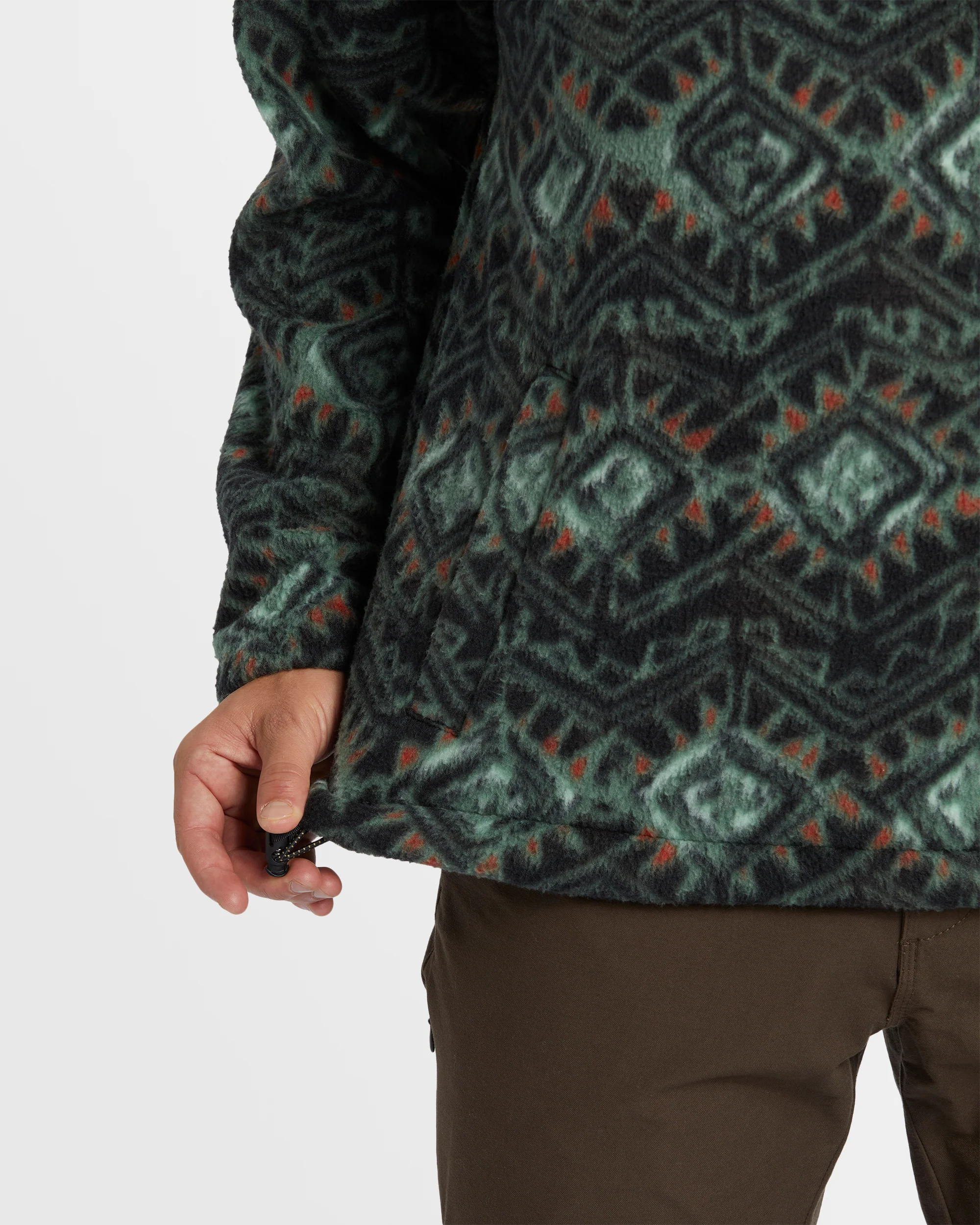 Mens Boundary Re-It-Shirtue Mock Neck Fleece Pullover - Image 5