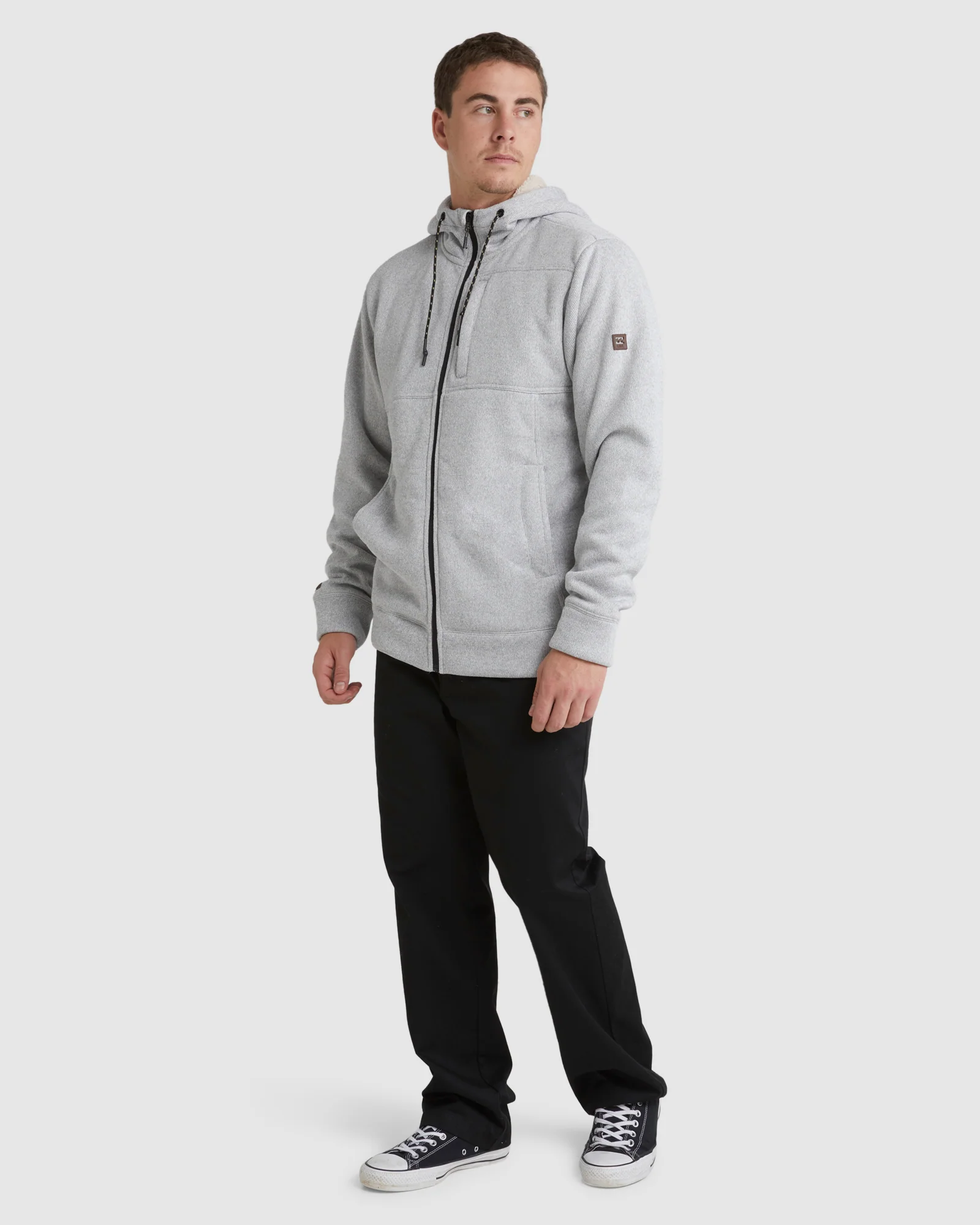 Mens A/Div Boundary Sherpa Zip Up Hoodie - Image 6