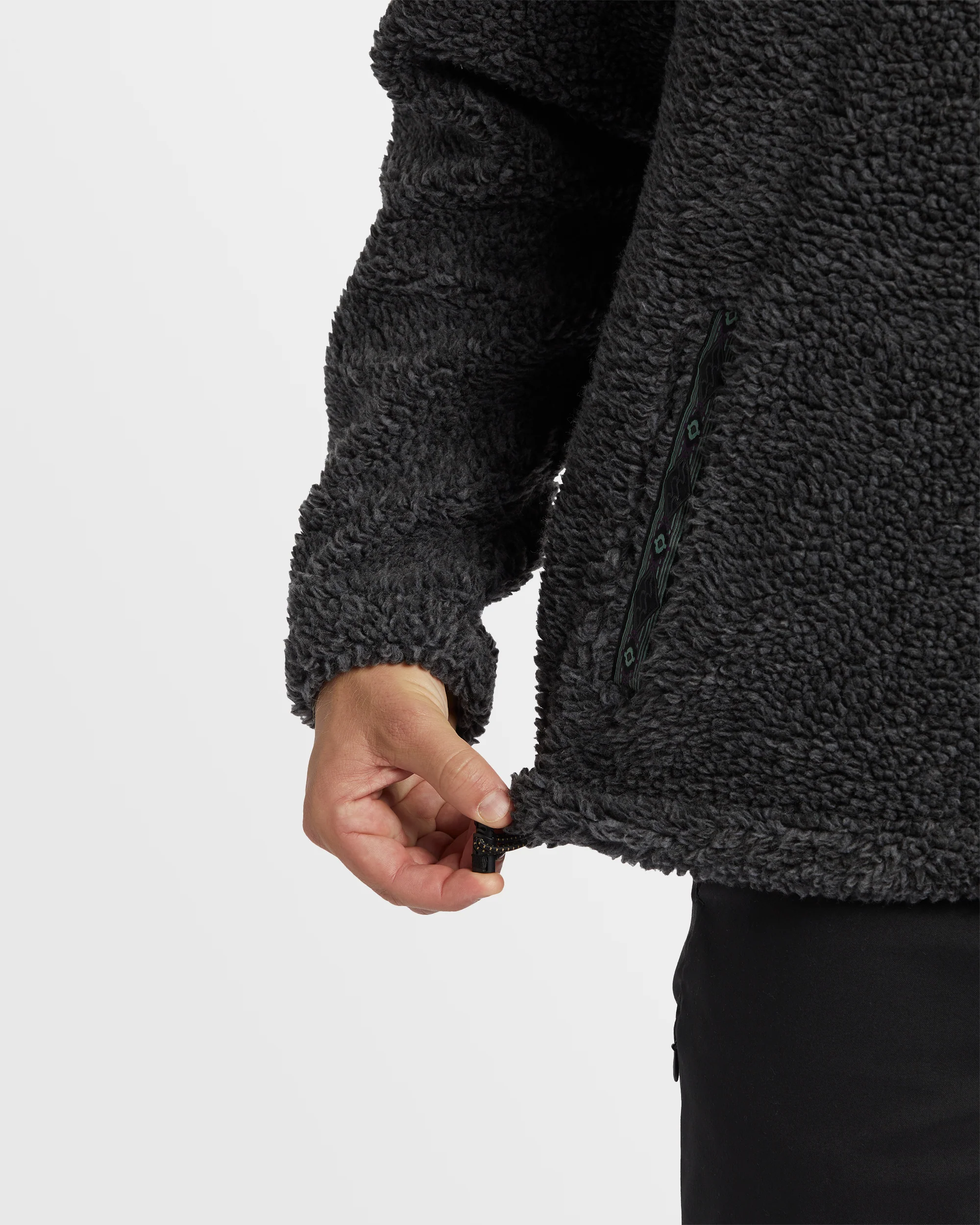 Mens Boundary Tombstone Mock Neck Fleece Pullover - Image 4
