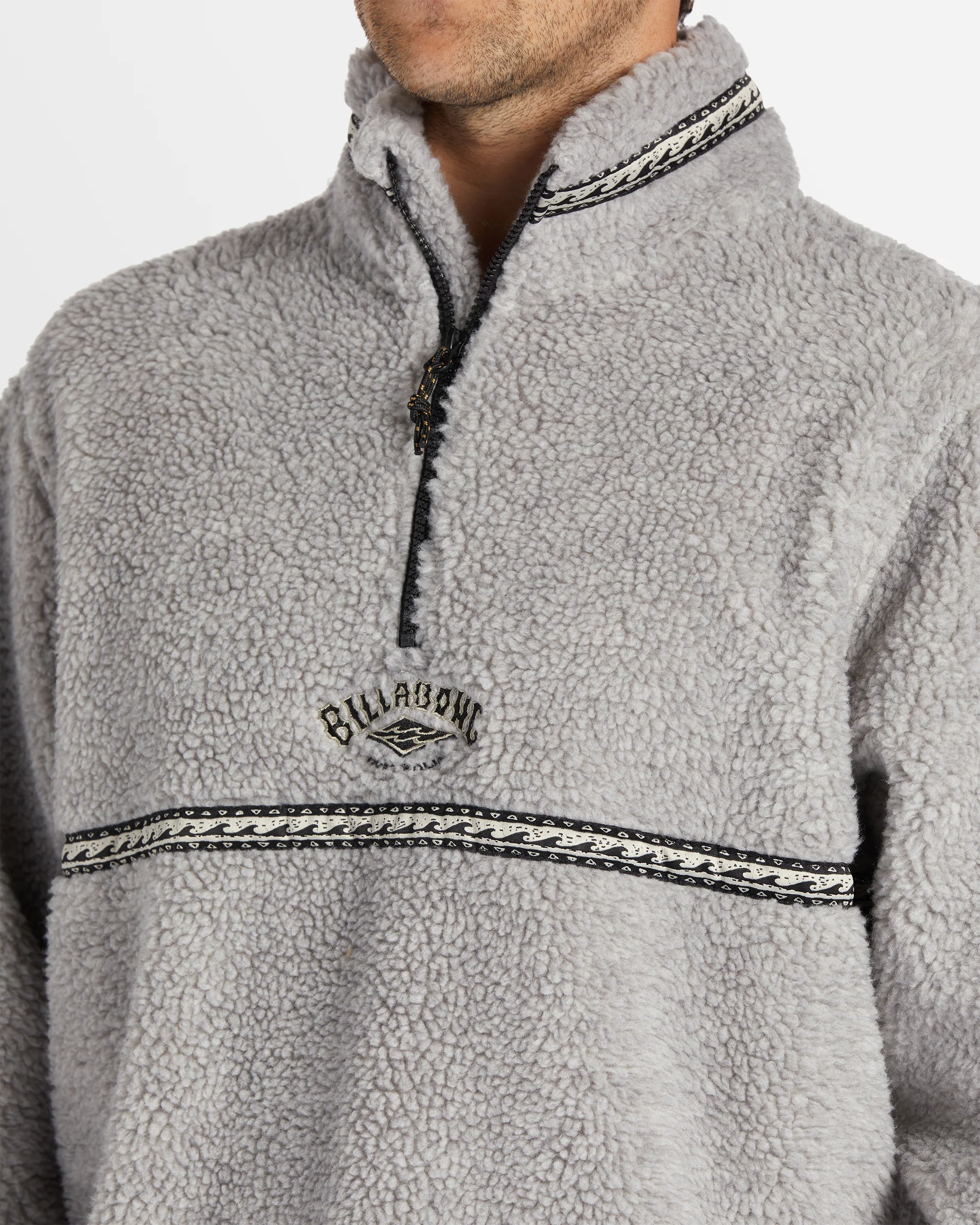 Mens A/Div Boundary Mock Neck Fleece Pullover - Image 4