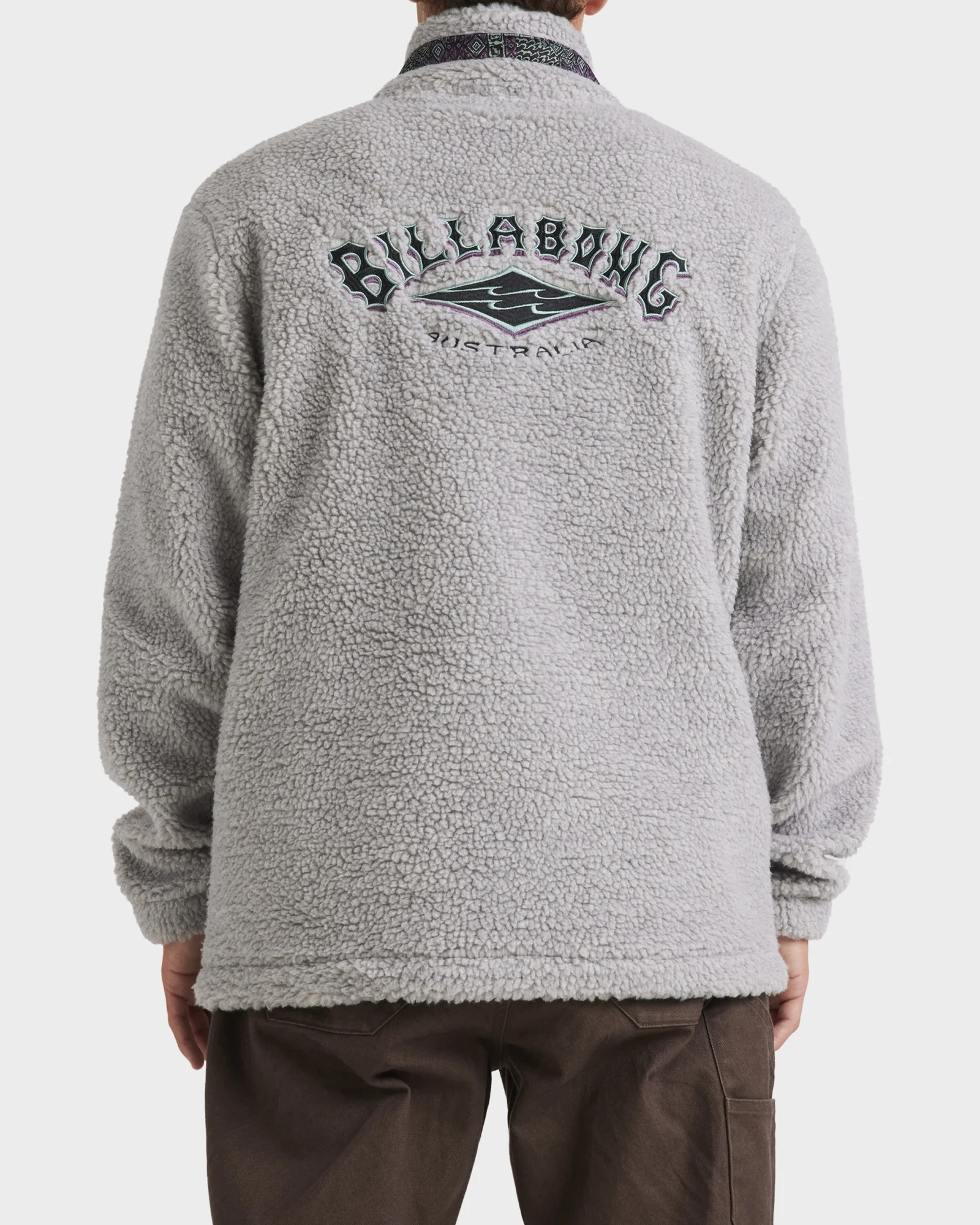 Mens Boundary Tombstone Half Zip Fleece Pullover - Image 3