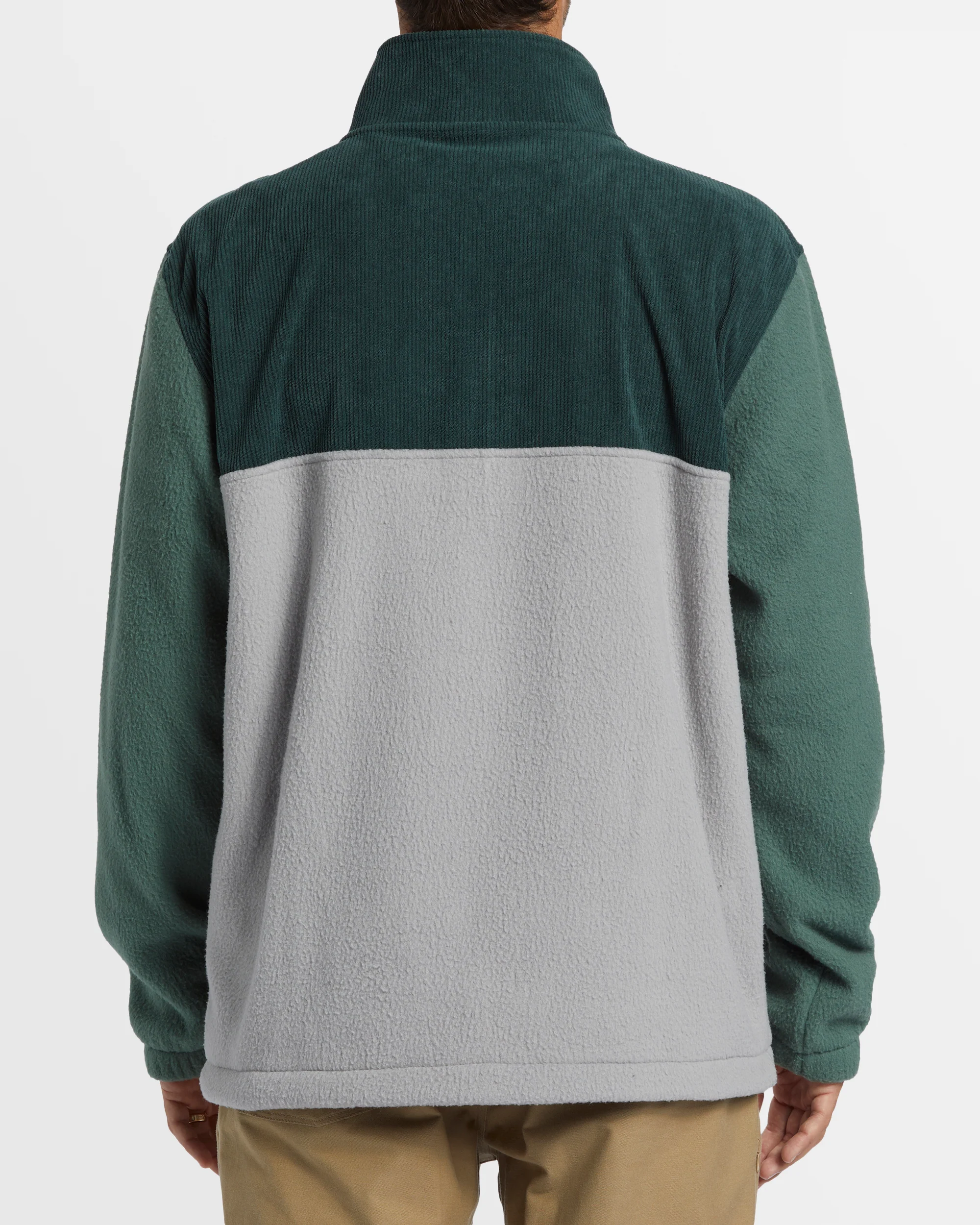Mens Boundary Tombstone Mock Neck Fleece Pullover - Image 3