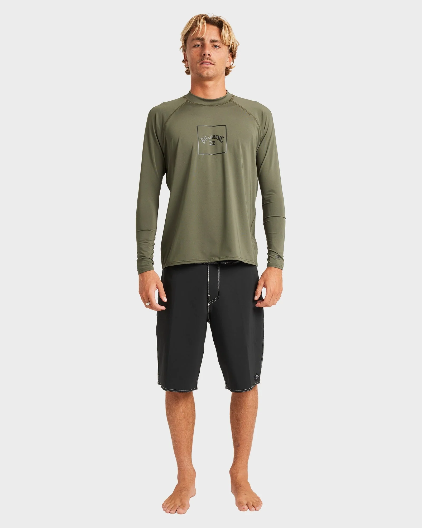 Mens Boxed Arch Long Sleeve Rash Vest - Image 5